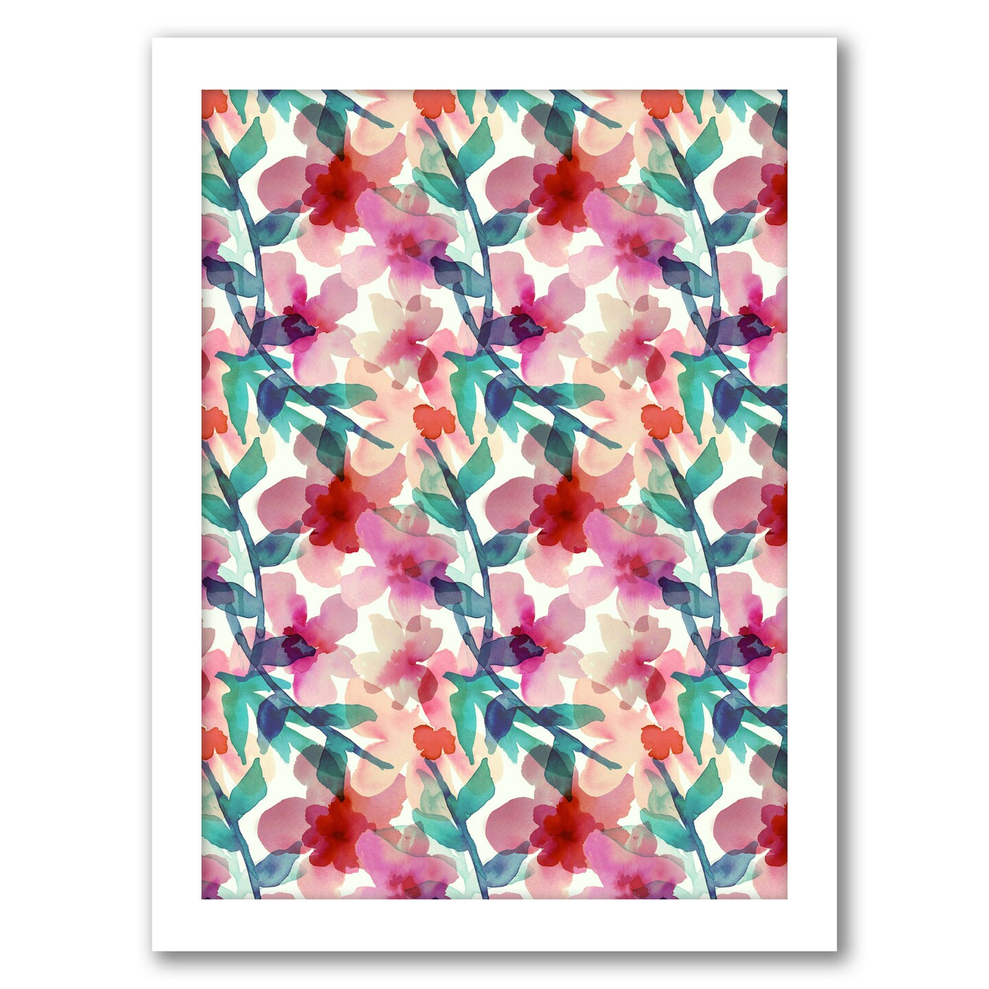 Floral Parade Ii by Hope Bainbridge Frame  - Americanflat