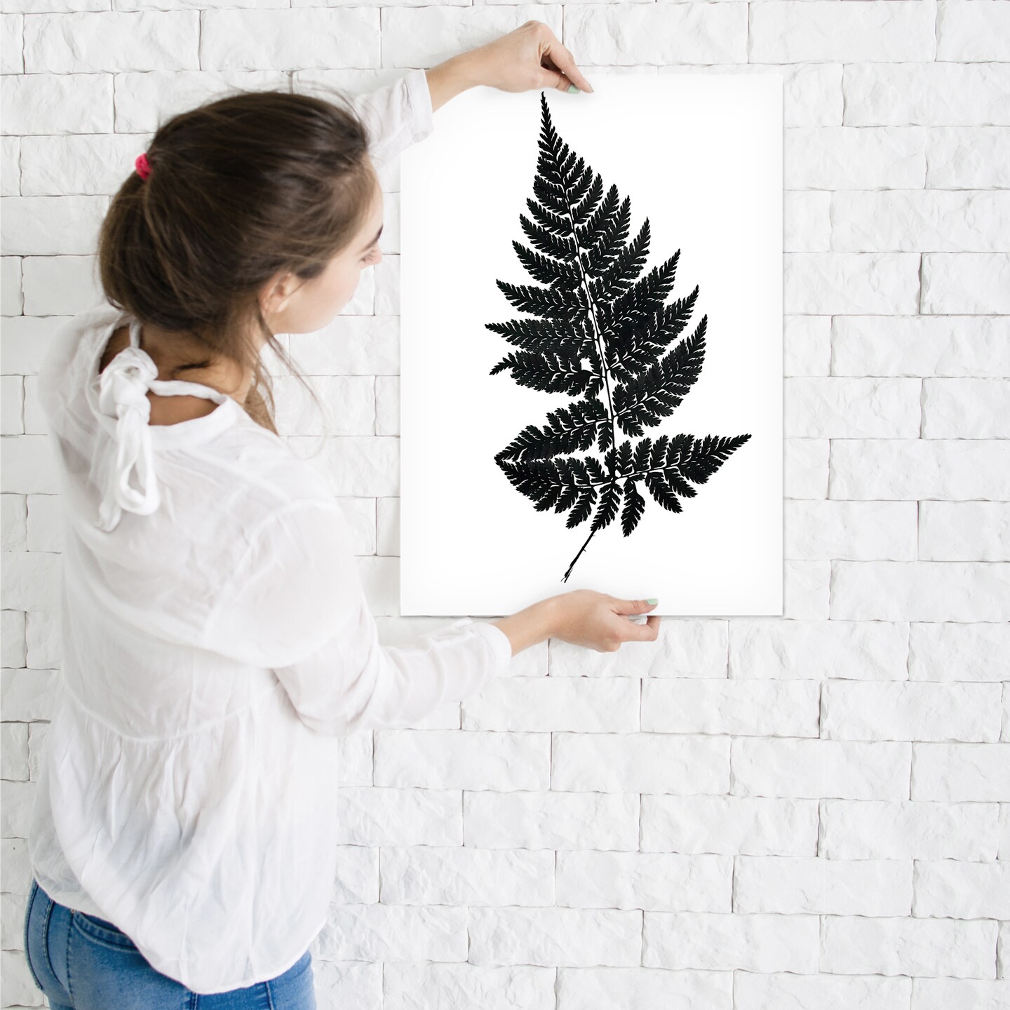 Black Fern I Master Layer by Chaos &#x26; Wonder Design  Poster Art Print - Americanflat
