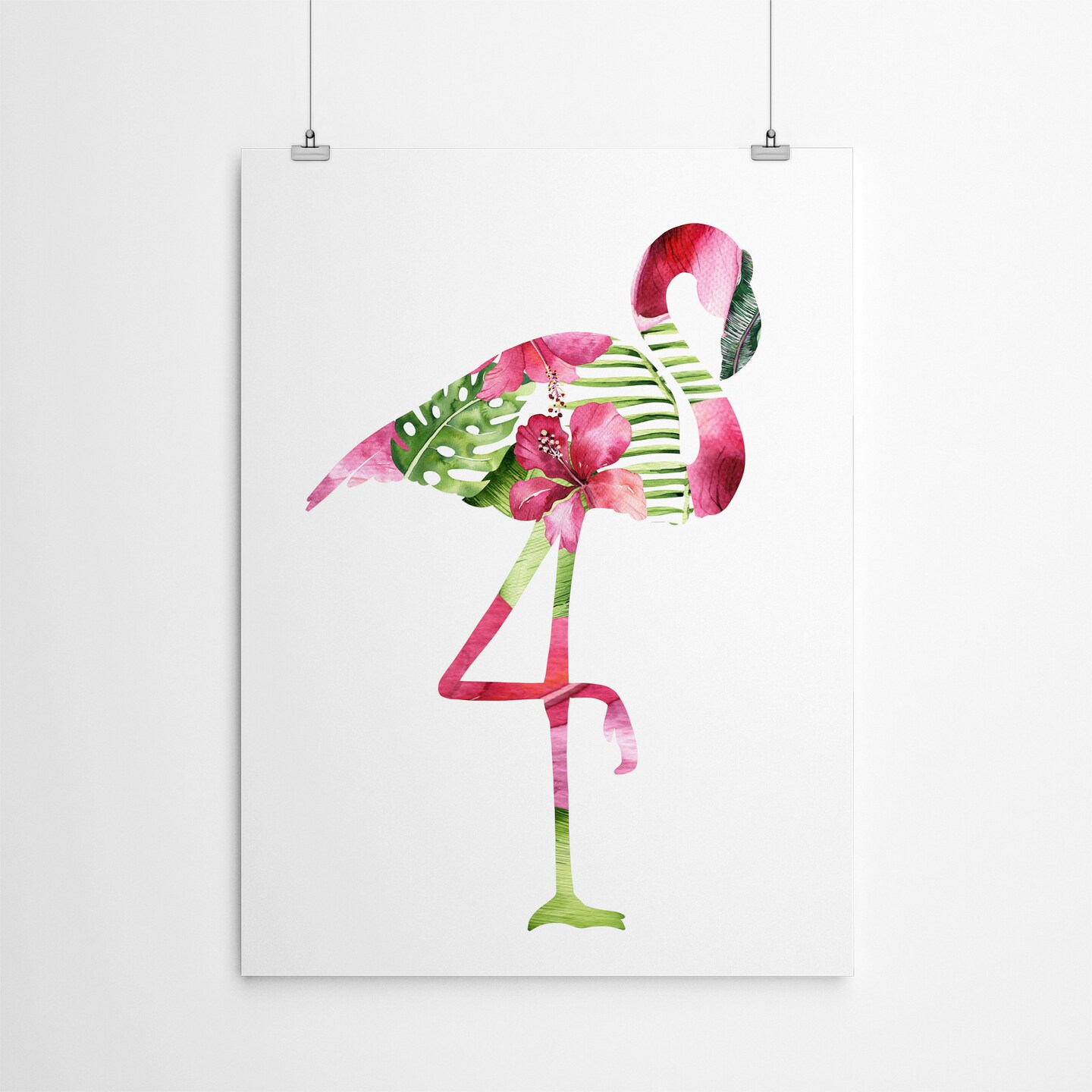 Tropical Flamingo by Lisa Nohren  Poster Art Print - Americanflat