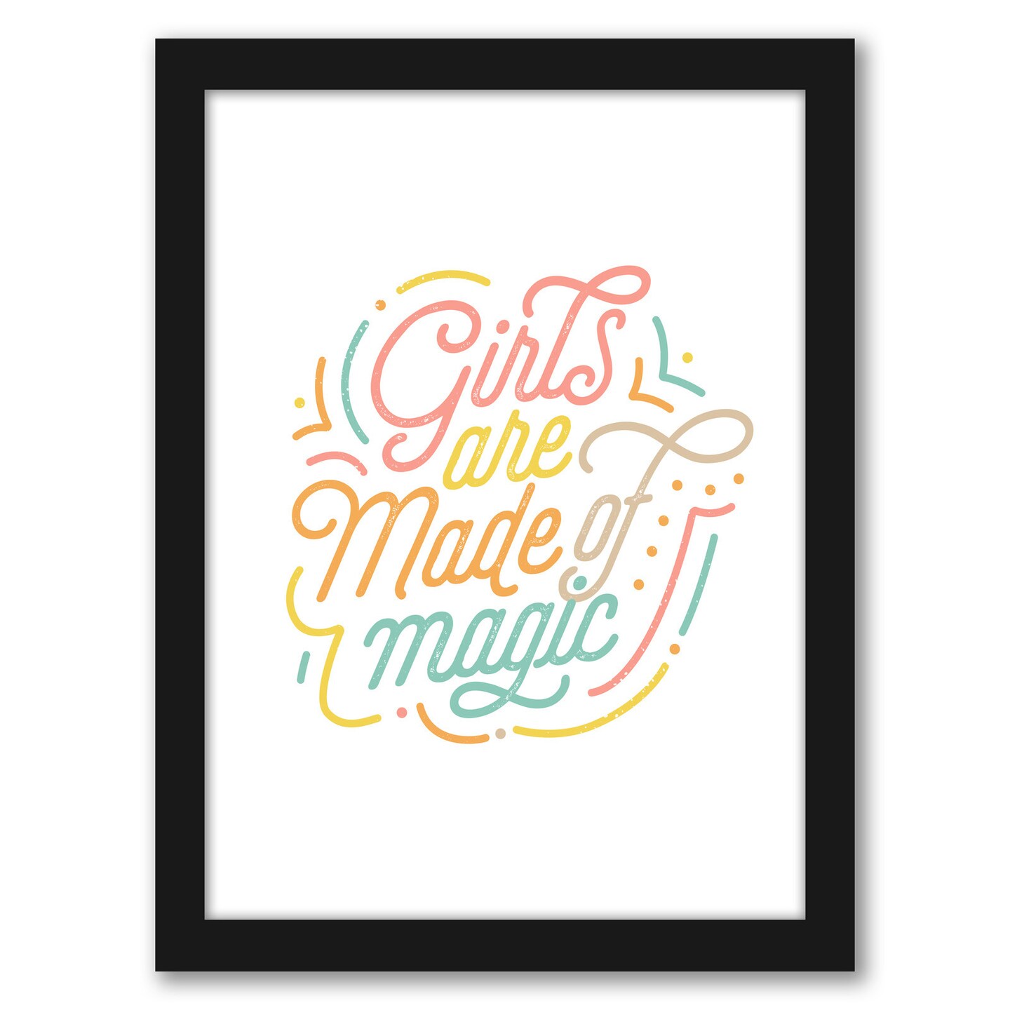 Girls Are Mde Of Magic by Elena David Frame  - Americanflat