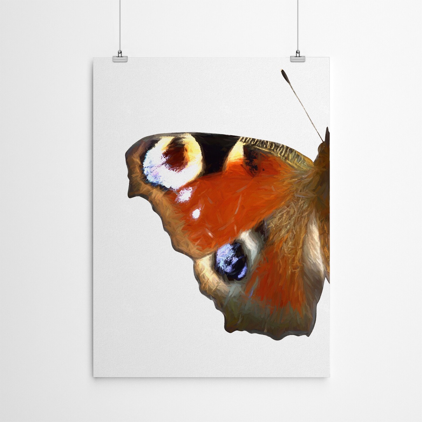 Peacock Butterfly Wing I by Chaos &#x26; Wonder Design  Poster Art Print - Americanflat