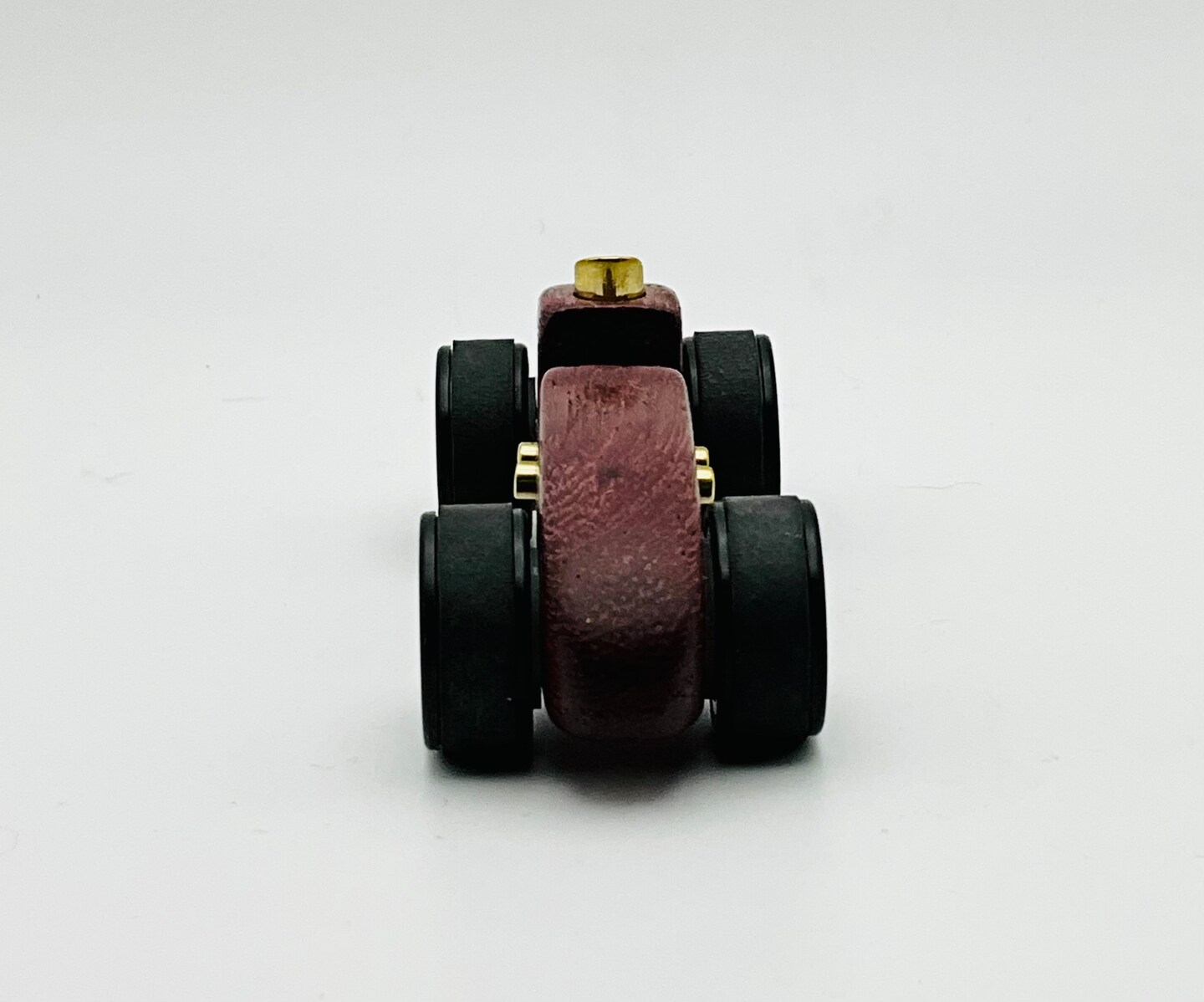 Wooden Midget Racer Toy F1 race car Indy Race Car Vintage style toy luxury PURPLE HEART wood desk toy  1of 1 Std. 164 track compatible product 5