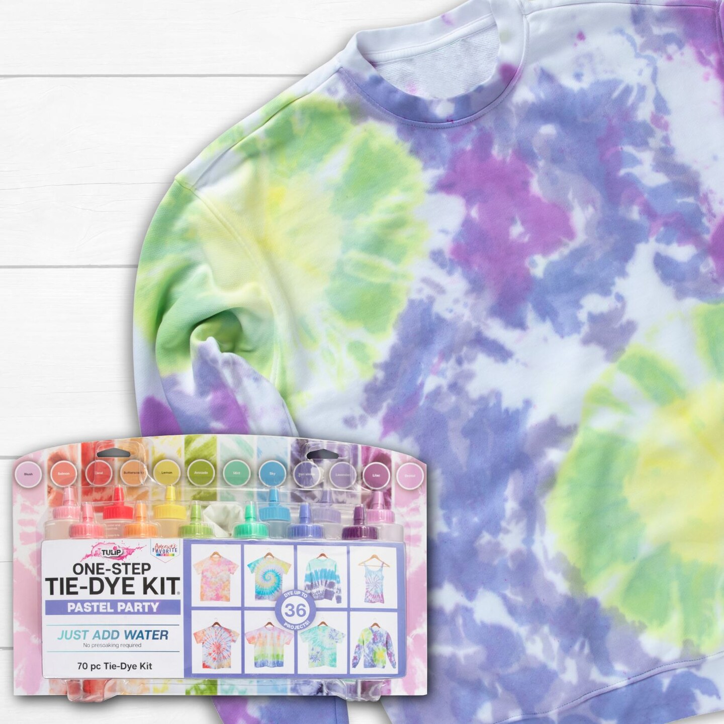 Tulip Pastel Party 12-Color Tie-Dye Kit