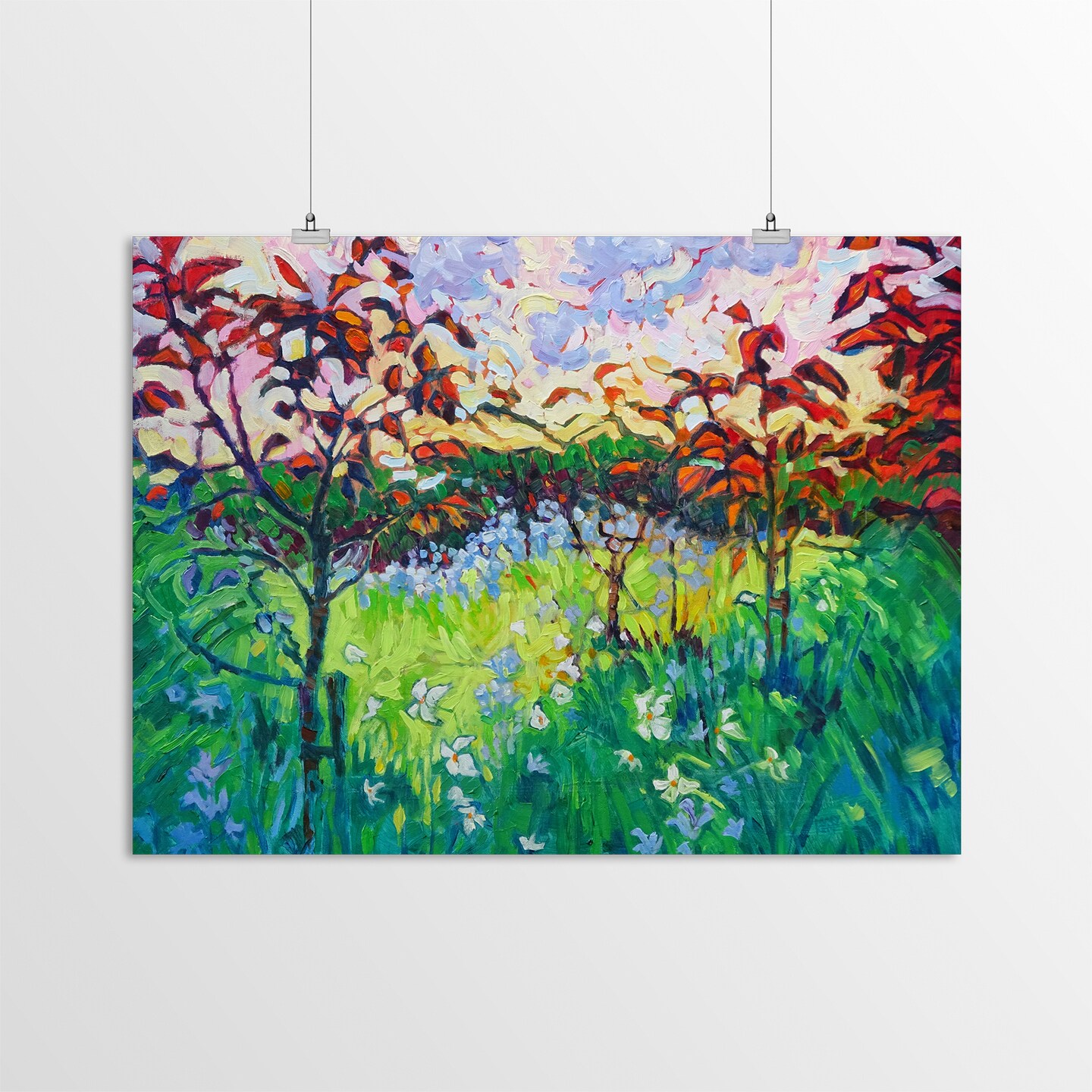 Garden At Houghton Hall by Mary Kemp  Poster Art Print - Americanflat