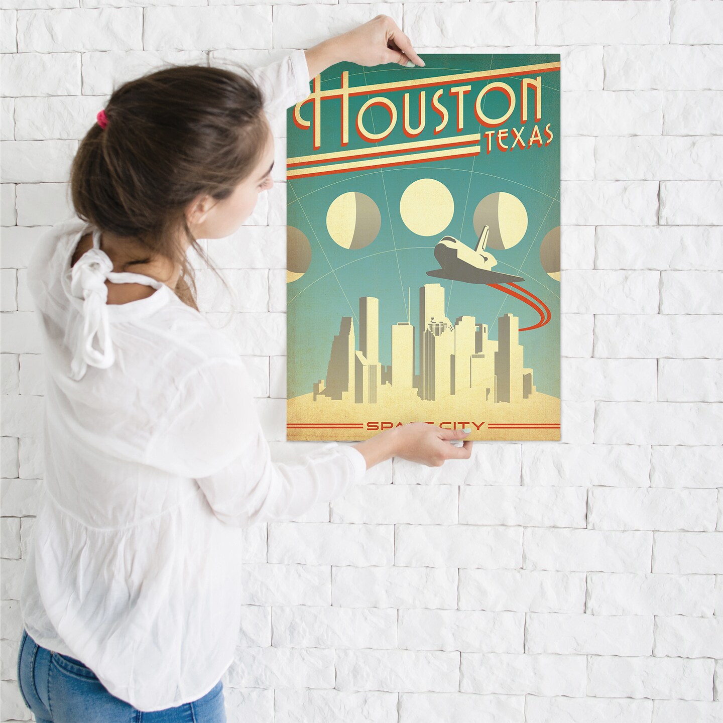 Art Print - Houston Space City By Anderson Design Group