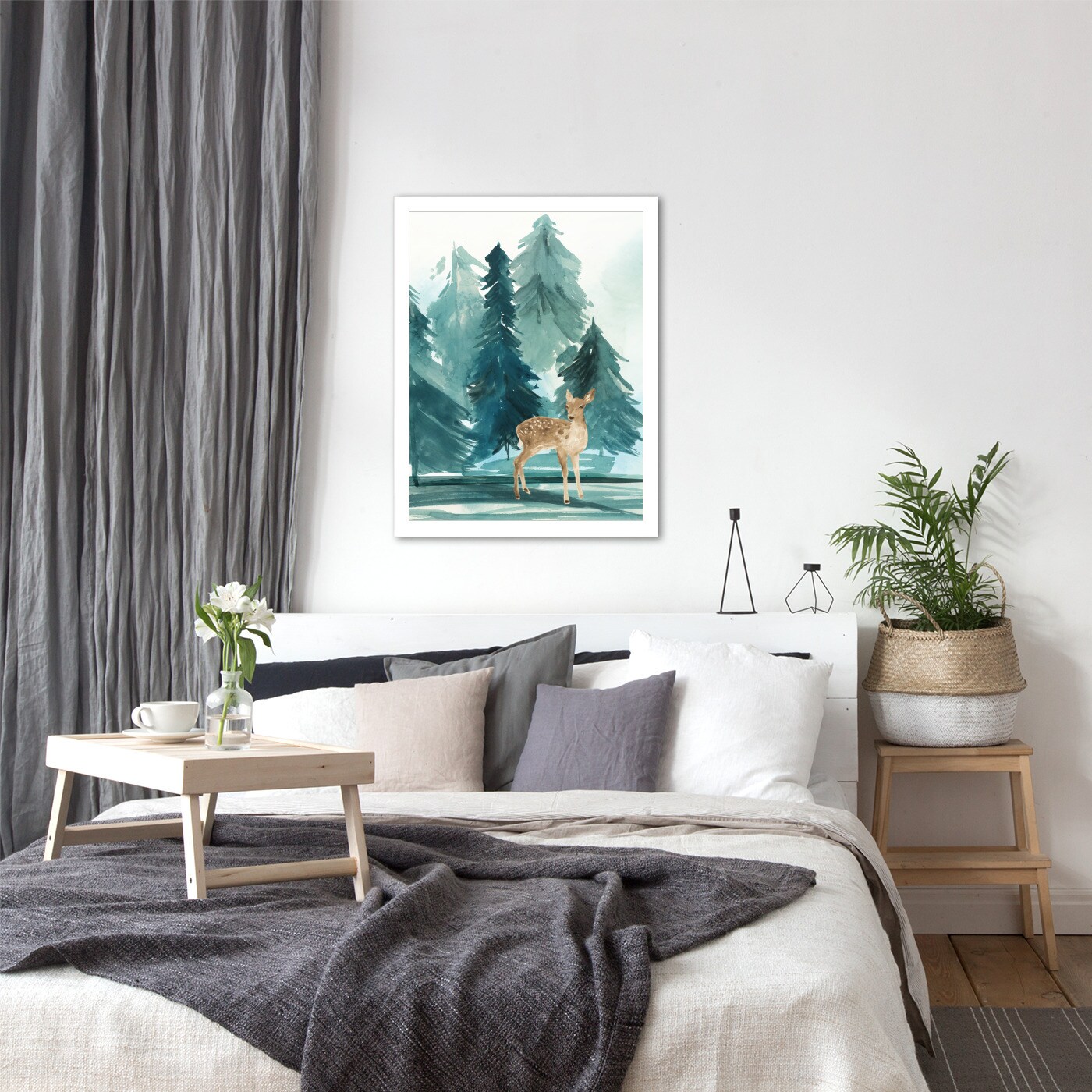 8&#x22; x 10&#x22; Lush Forest Guest by Pi Holiday Framed Print Wall Art - Americanflat - Americanflat