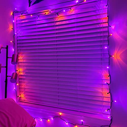 Fairy String Lights, 20FT 60 LED Copper Wire Battery Operated Waterproof Lights, Halloween Decorations for Indoor Home Outdoor Patio Yard Party Decor (Purple and Orange, 1)