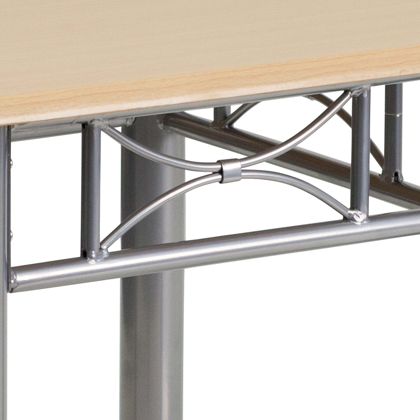 Emma and Oliver Laminate End Table with Steel Frame