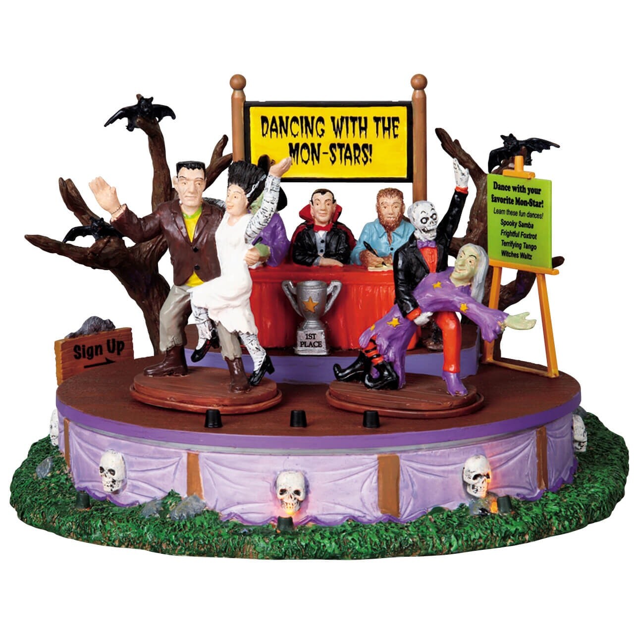 Lemax&#xAE; Spooky Town&#x2122; Halloween Village Accessory Dancing With The Mon-Stars Figurine