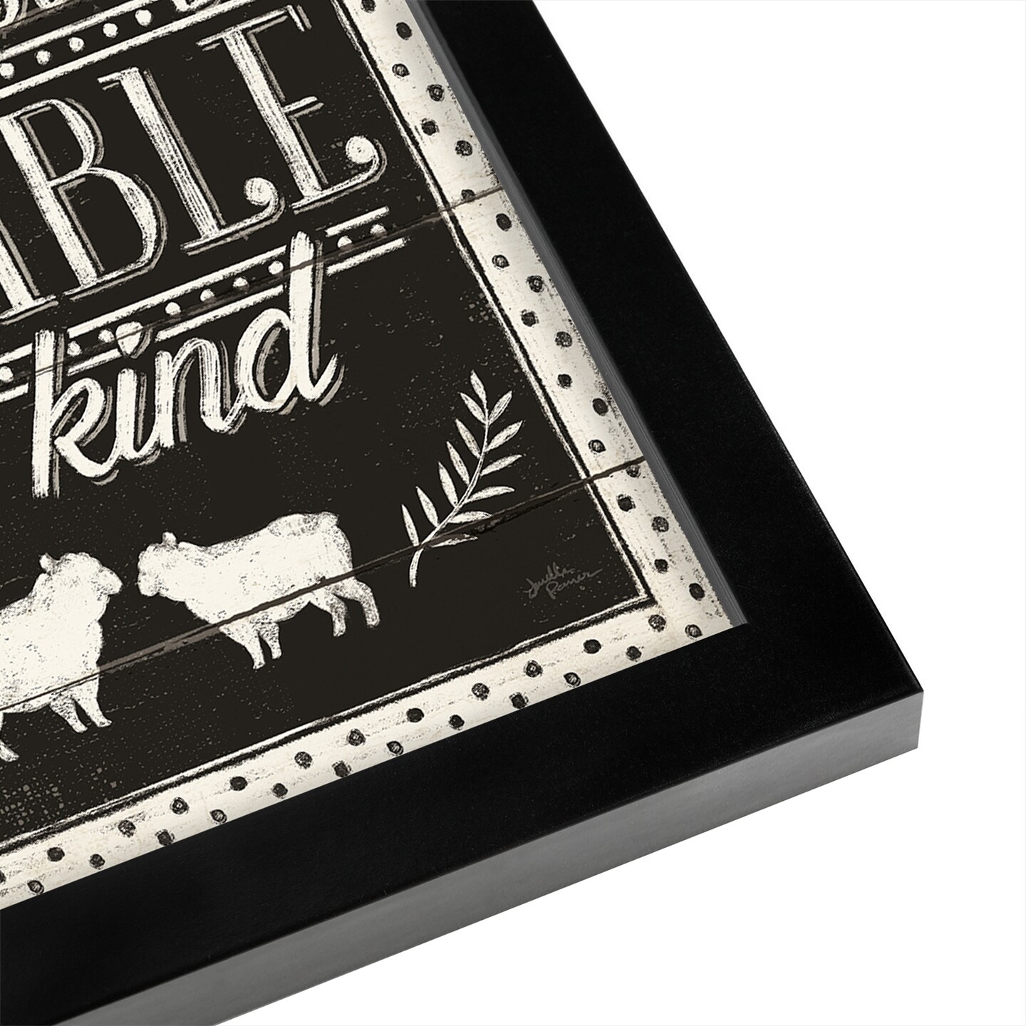 Country Thoughts Iv Black V2 by Janelle Penner Black Framed Print 8x10 - Americanflat