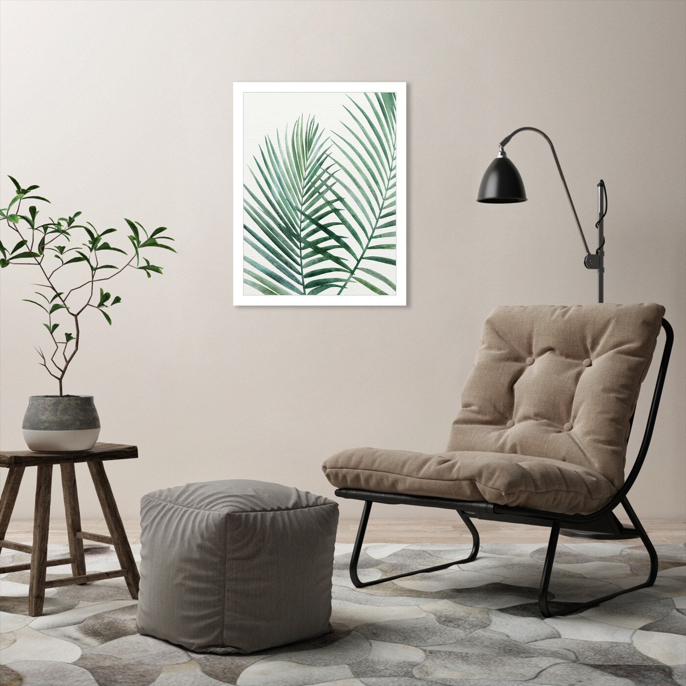 Emerald Palms by Modern Tropical Frame  - Americanflat