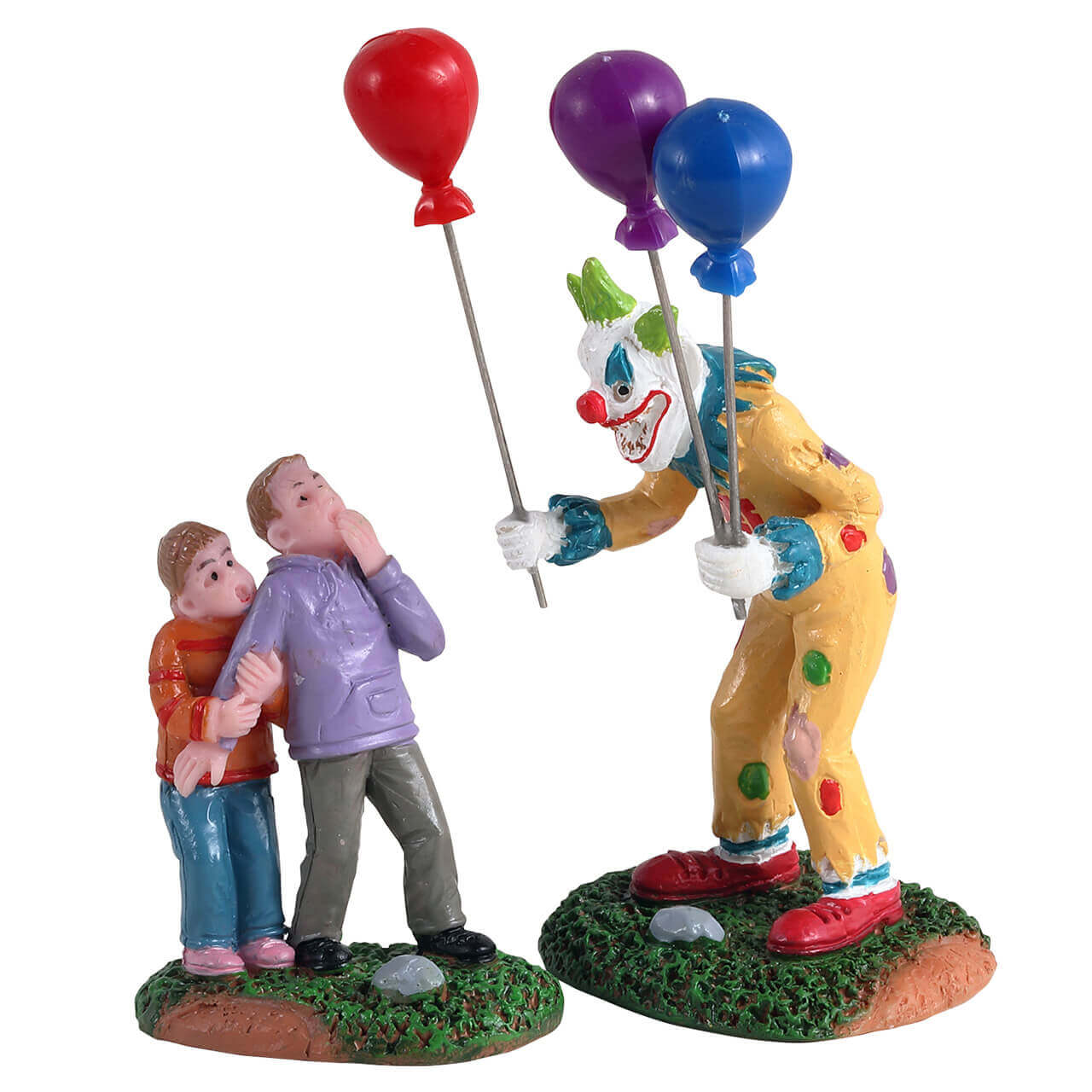 Lemax&#xAE; Spooky Town&#x2122; Halloween Village Accessory: Creepy Balloon Seller, Set of 2
