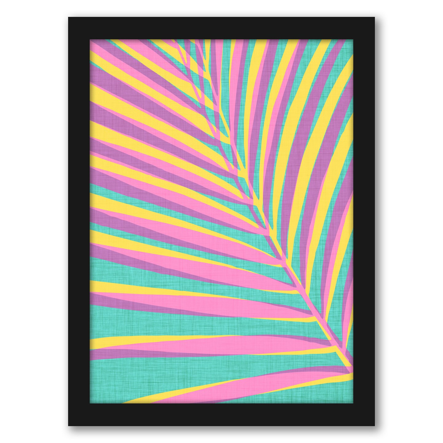 Bright Tropical Palm Leaf by Modern Tropical Frame  - Americanflat