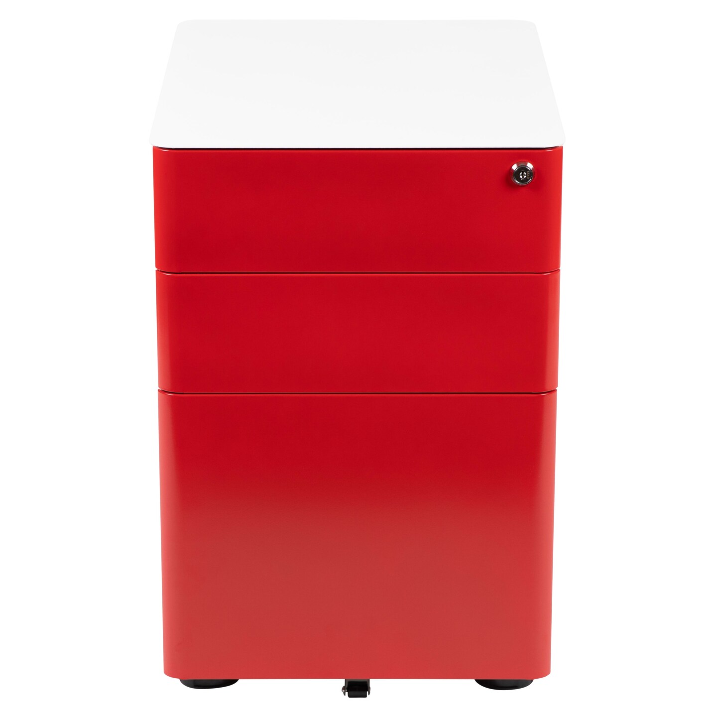 Emma and Oliver Modern 3-Drawer Mobile Locking Filing Cabinet Storage Organizer