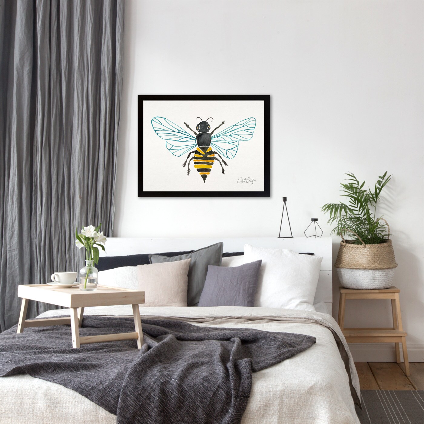 Honey Bee by Cat Coquillette Frame  - Americanflat