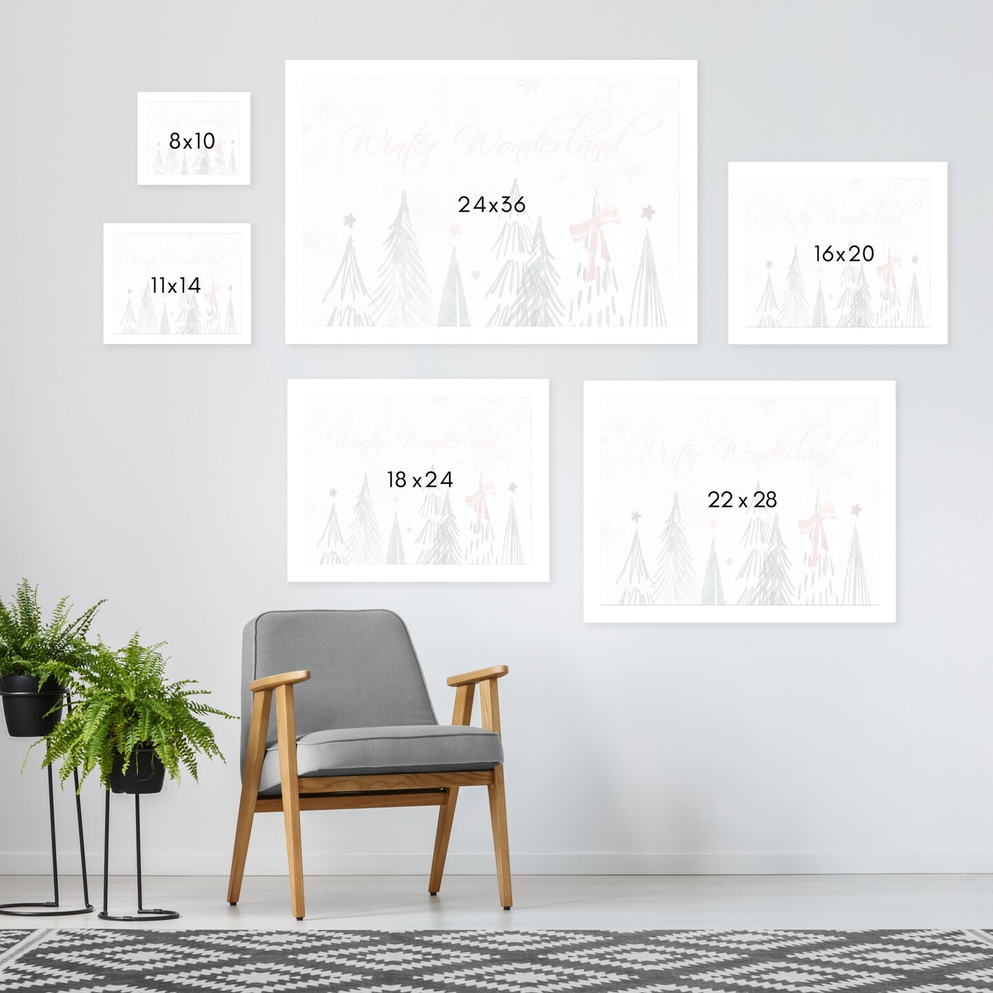 8&#x22; x 10&#x22; Walking In A Winter Wonderland by Pi Holiday Framed Print Wall Art - Americanflat - Americanflat