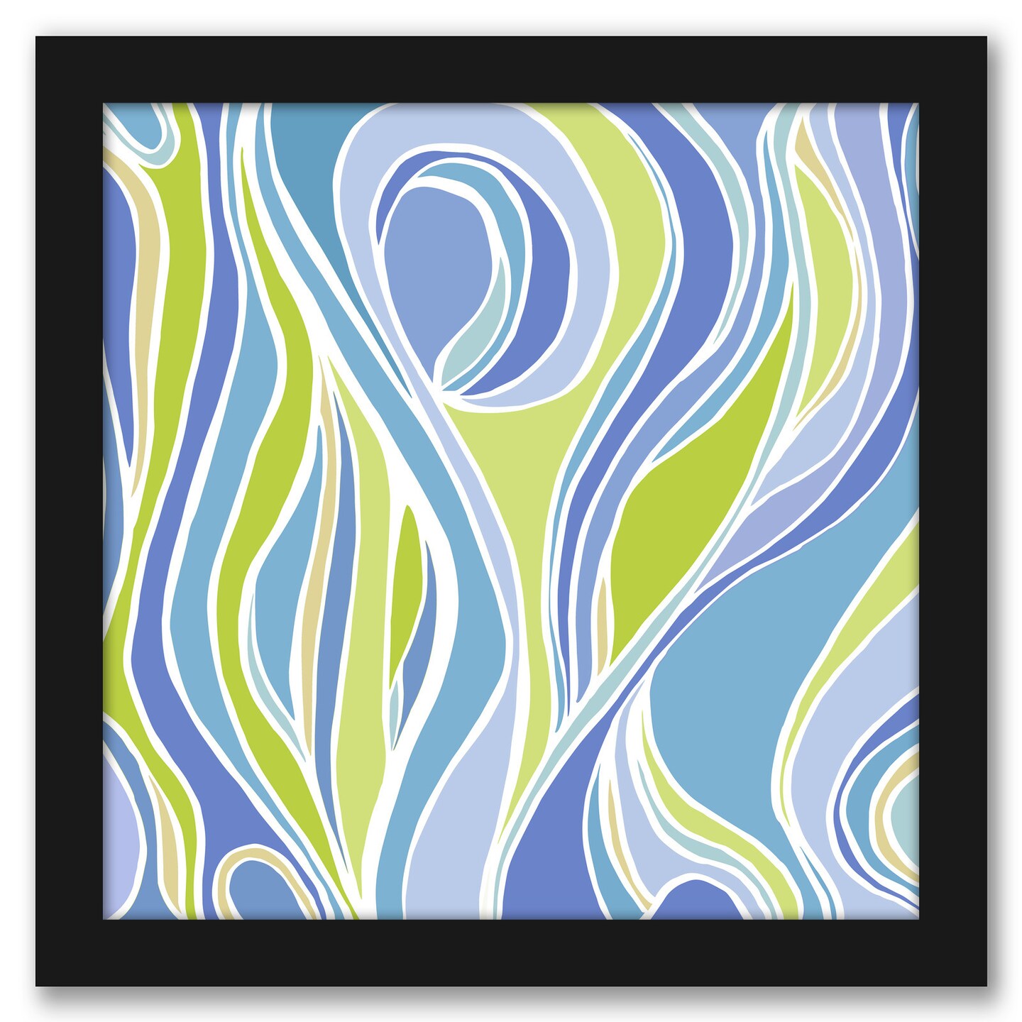 Absinthe Abstract by Modern Tropical Frame  - Americanflat