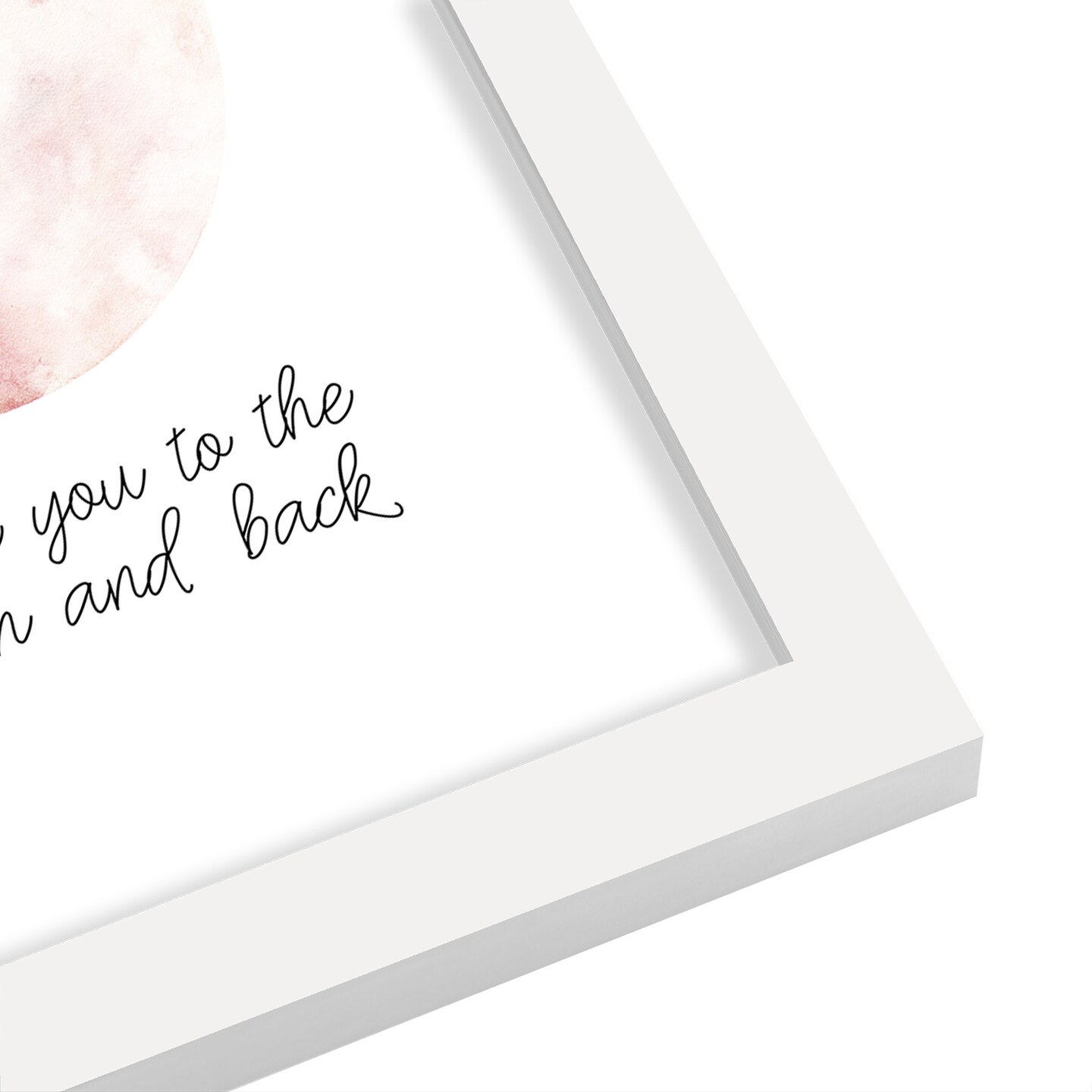 Pink Moon And Back by Wall + Wonder Frame  - Americanflat