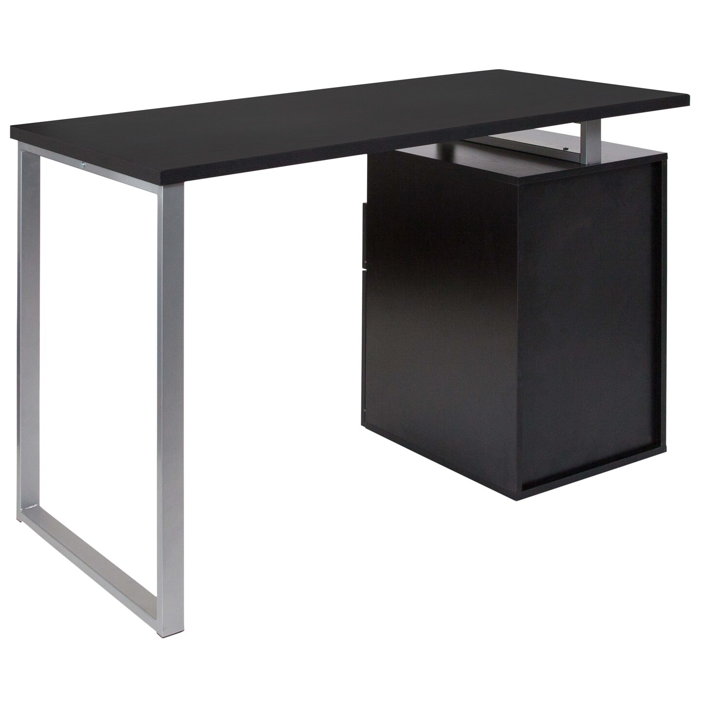 Emma and Oliver Desk with Two Drawers and Metal Frame