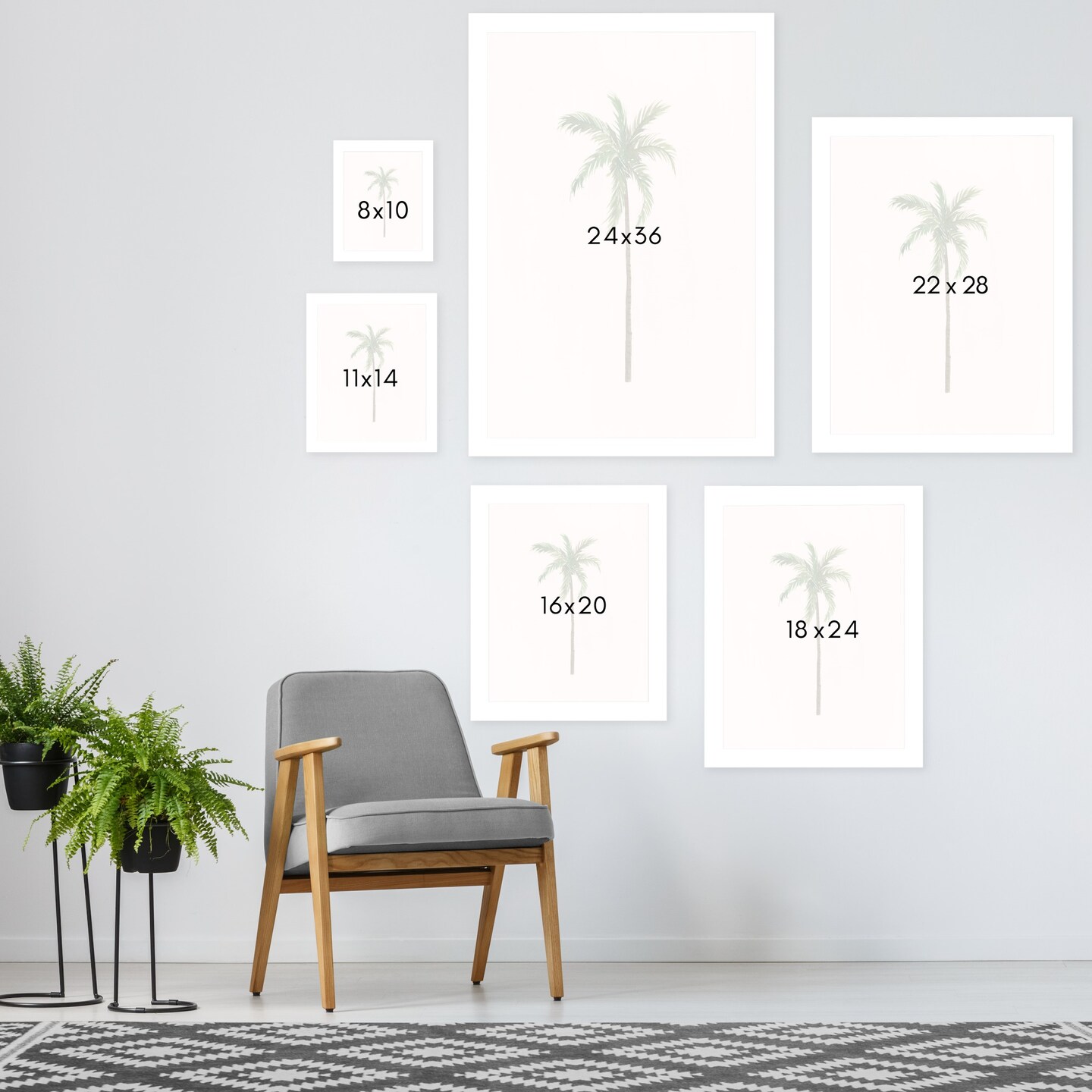 Palm Tree by Sabina Fenn Frame  - Americanflat