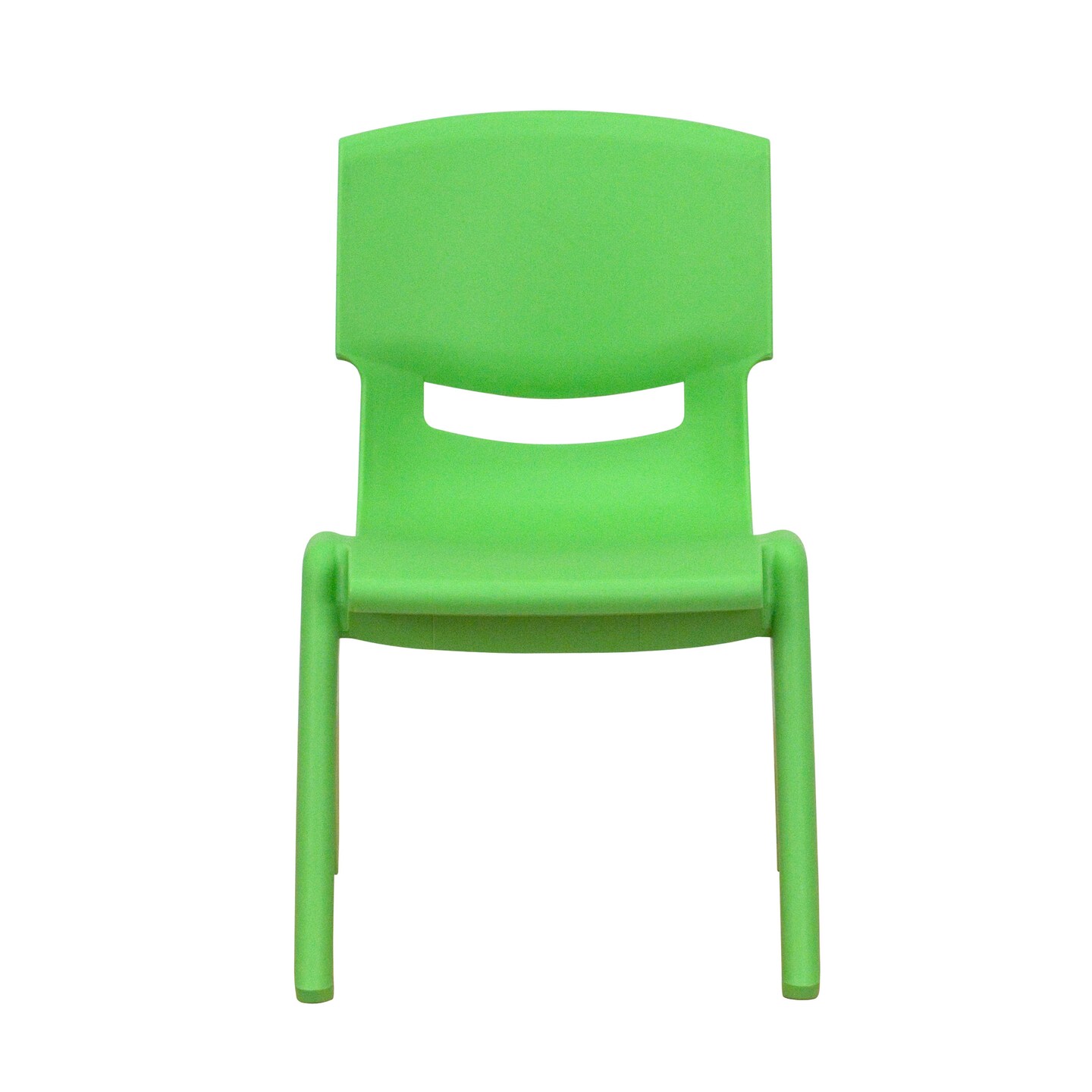 Emma and Oliver 2 Pack Plastic Stackable School Chair with 10.5"H Seat, Preschool Chair