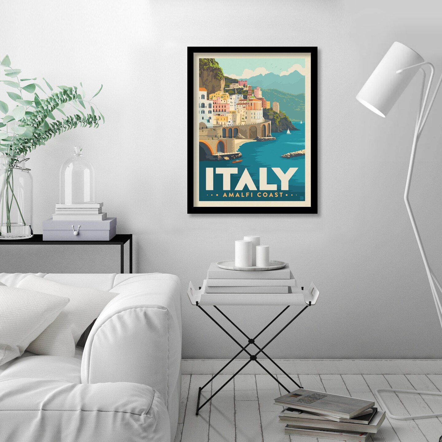 Italy Amalfi Coast by Joel Anderson Black Framed Print - Americanflat