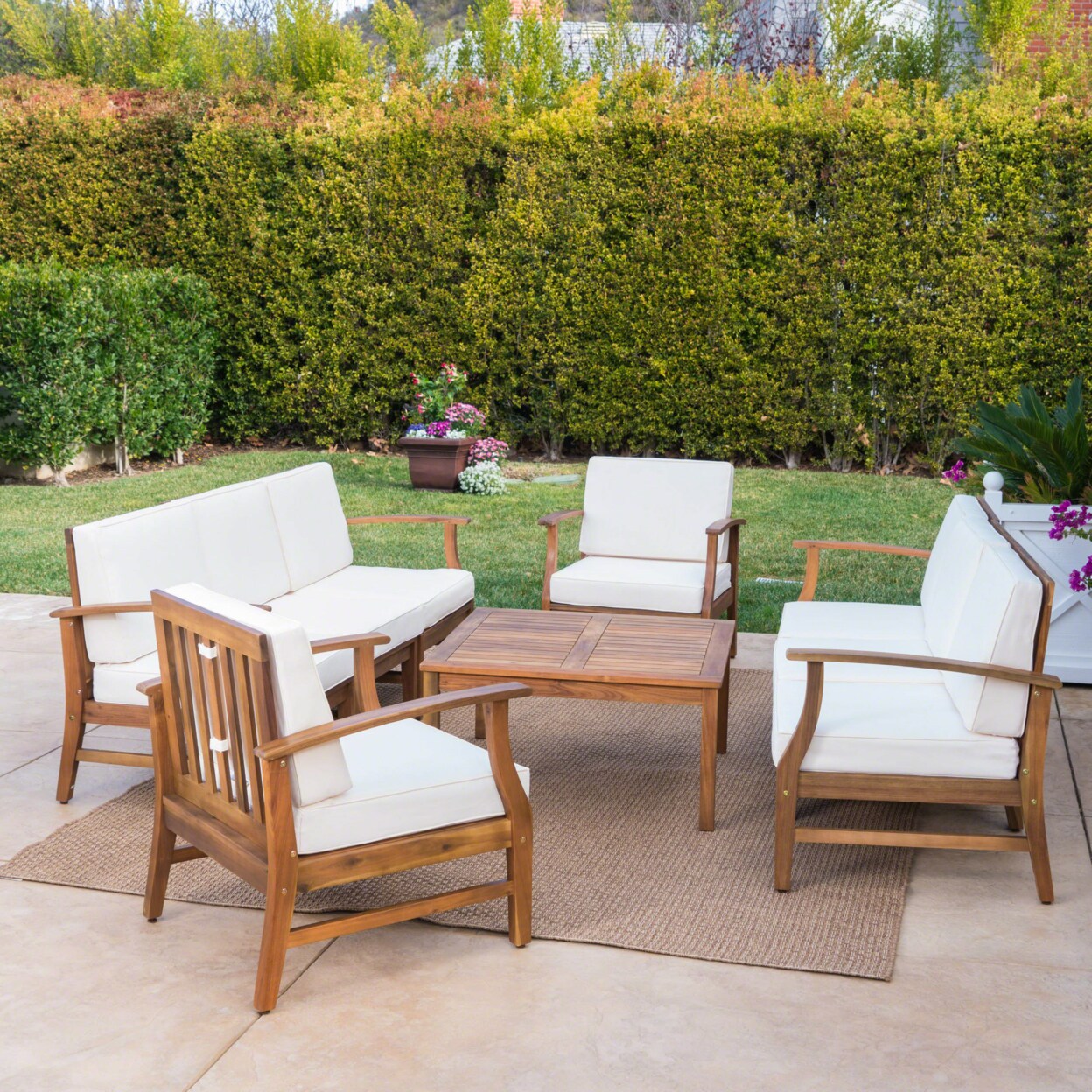 Teak 8 seater patio furniture online set