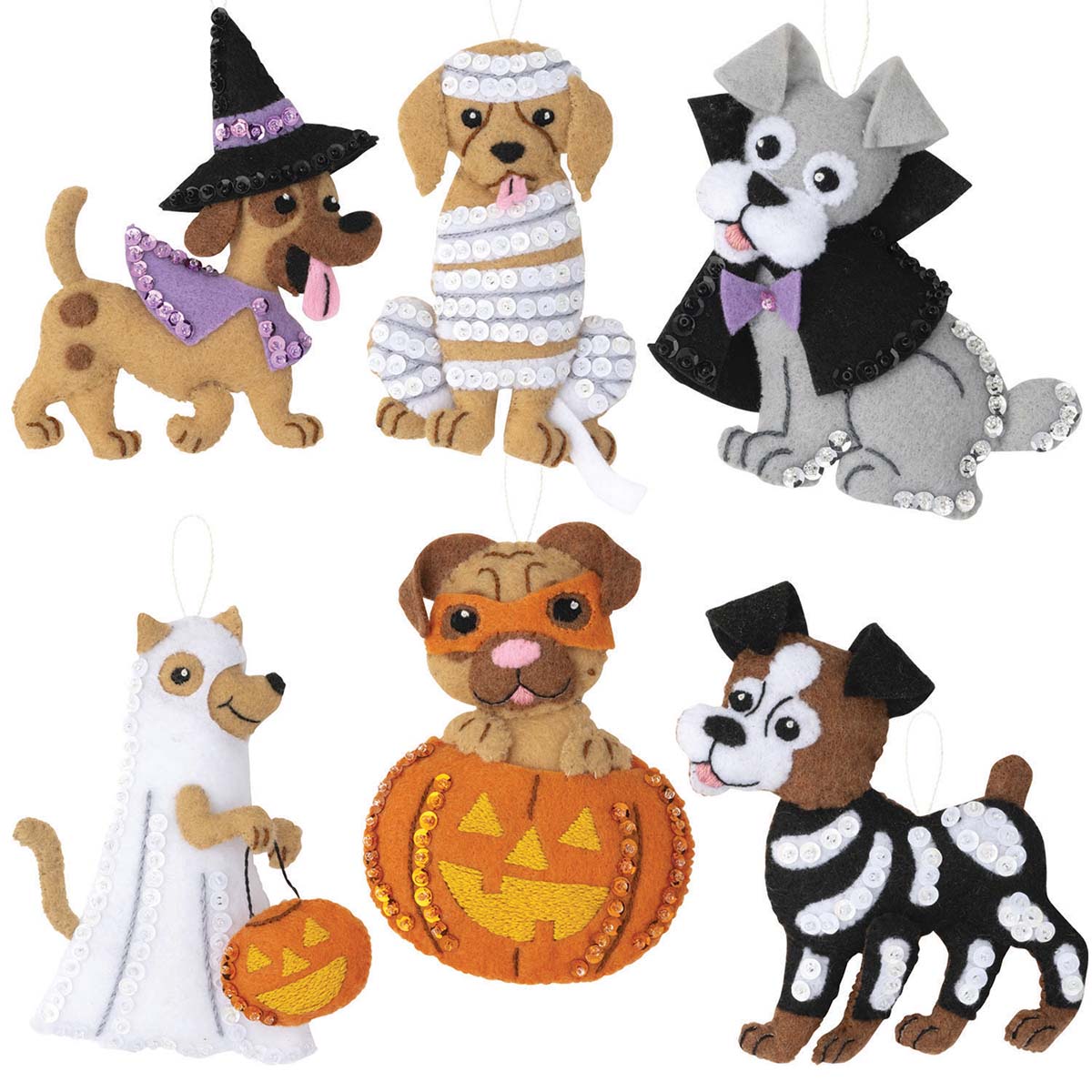 Bucilla A Halloween Felt & Sequin Kit