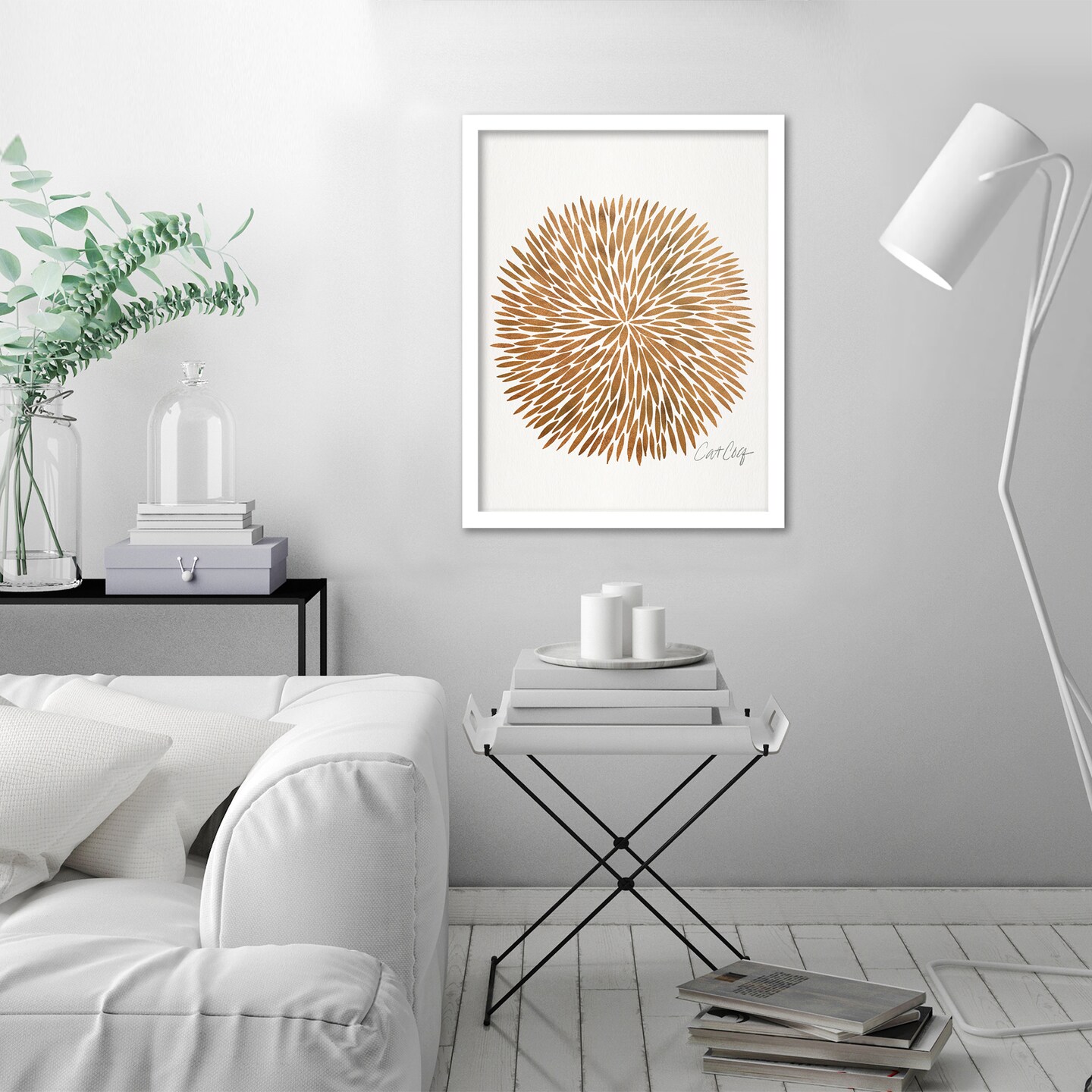 Rose Gold Burst by Cat Coquillette Frame  - Americanflat