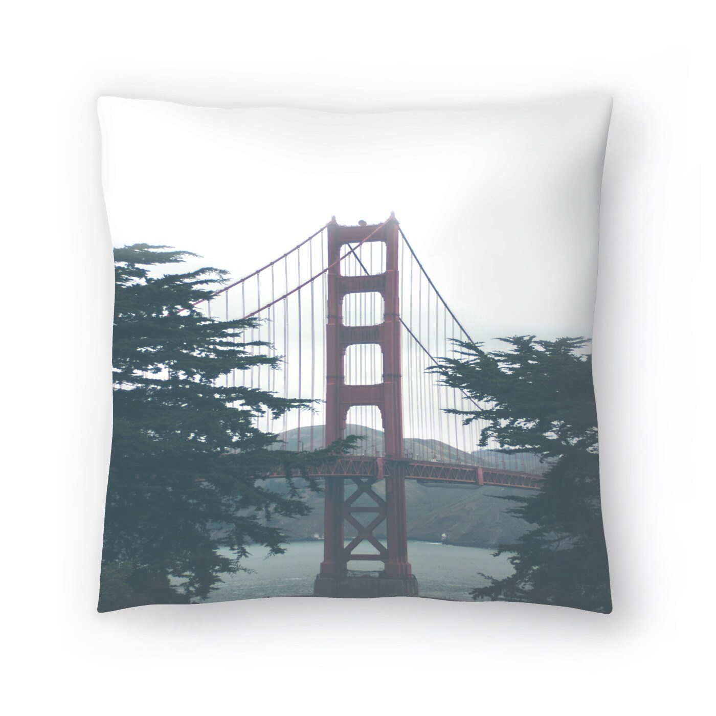 San Francisco Golden Gate Throw Pillow Americanflat Decorative Pillow