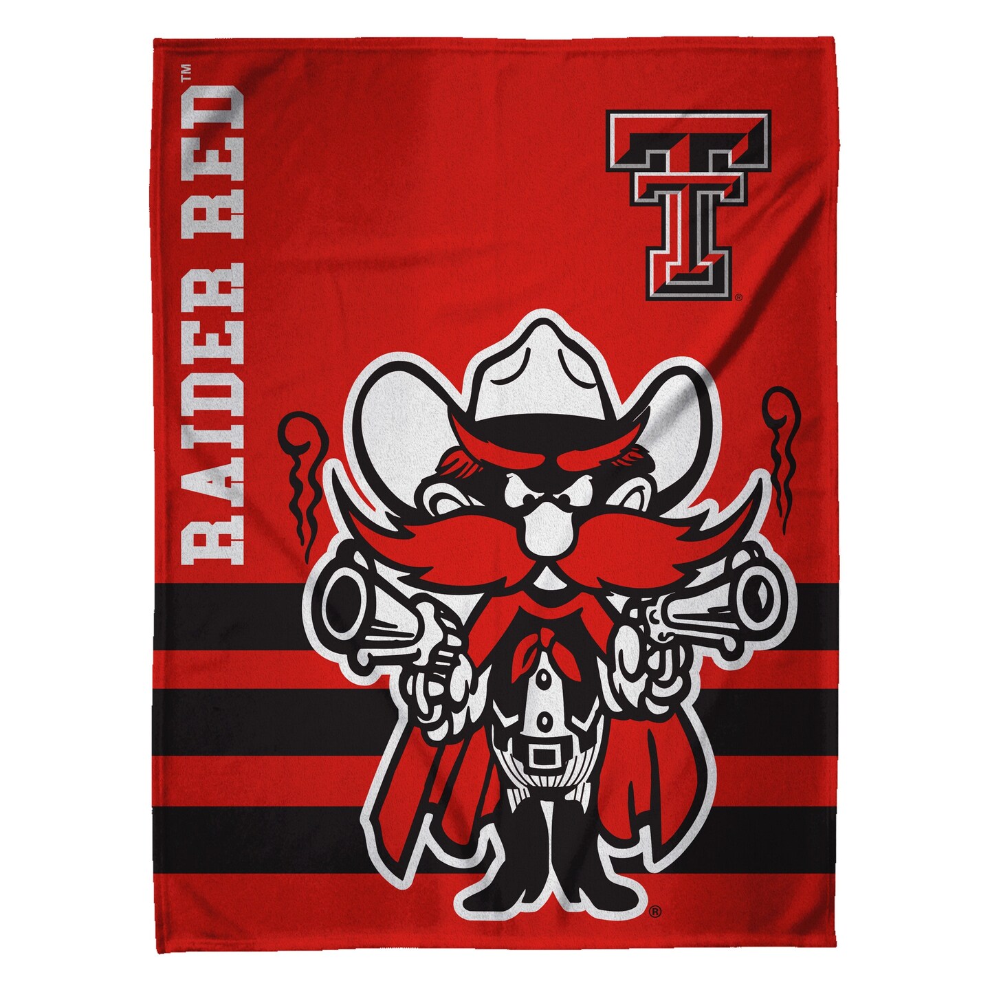 Sleep Squad Texas Tech Red Raiders Raider Red Mascot 60&#x201D; x 80&#x201D; Raschel Plush College Blanket