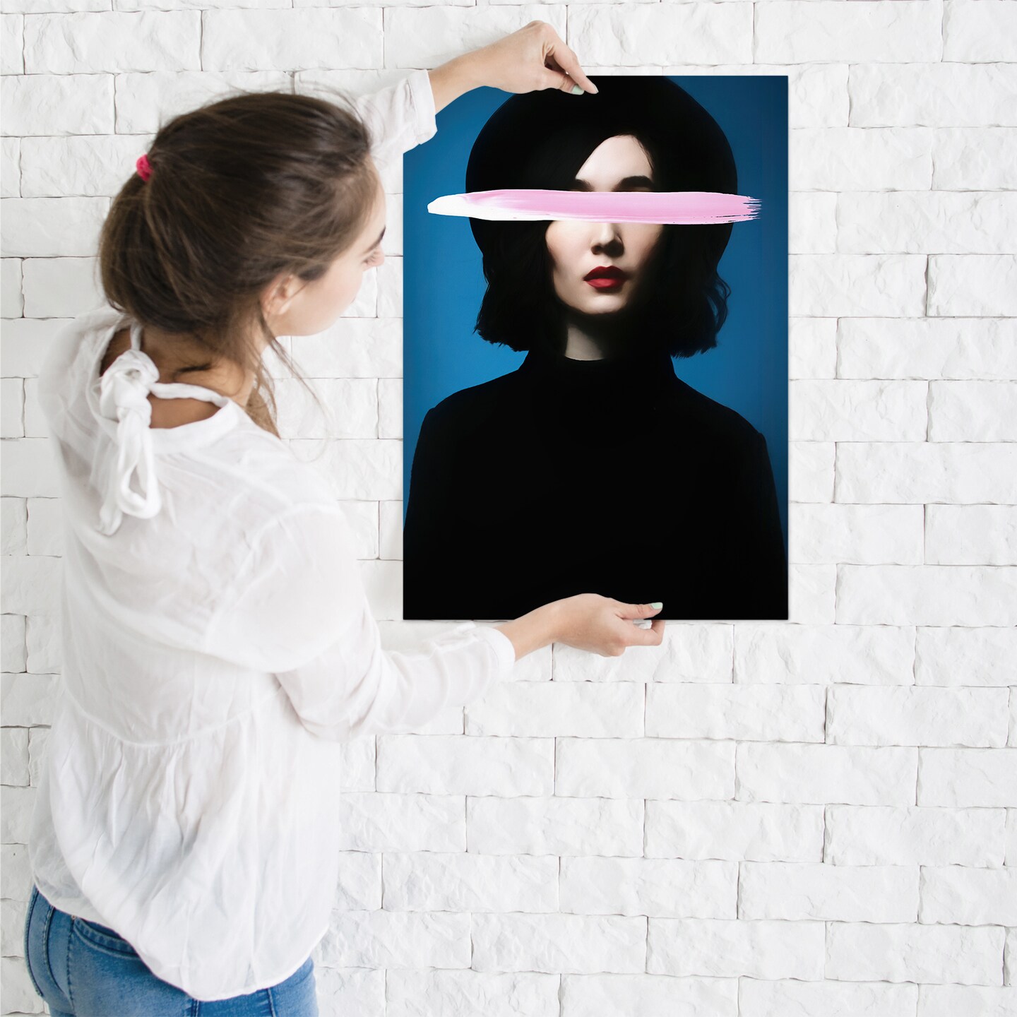 Poster Art Print - Black Hat Portrait by Chaos &#x26; Wonder Design  - Americanflat