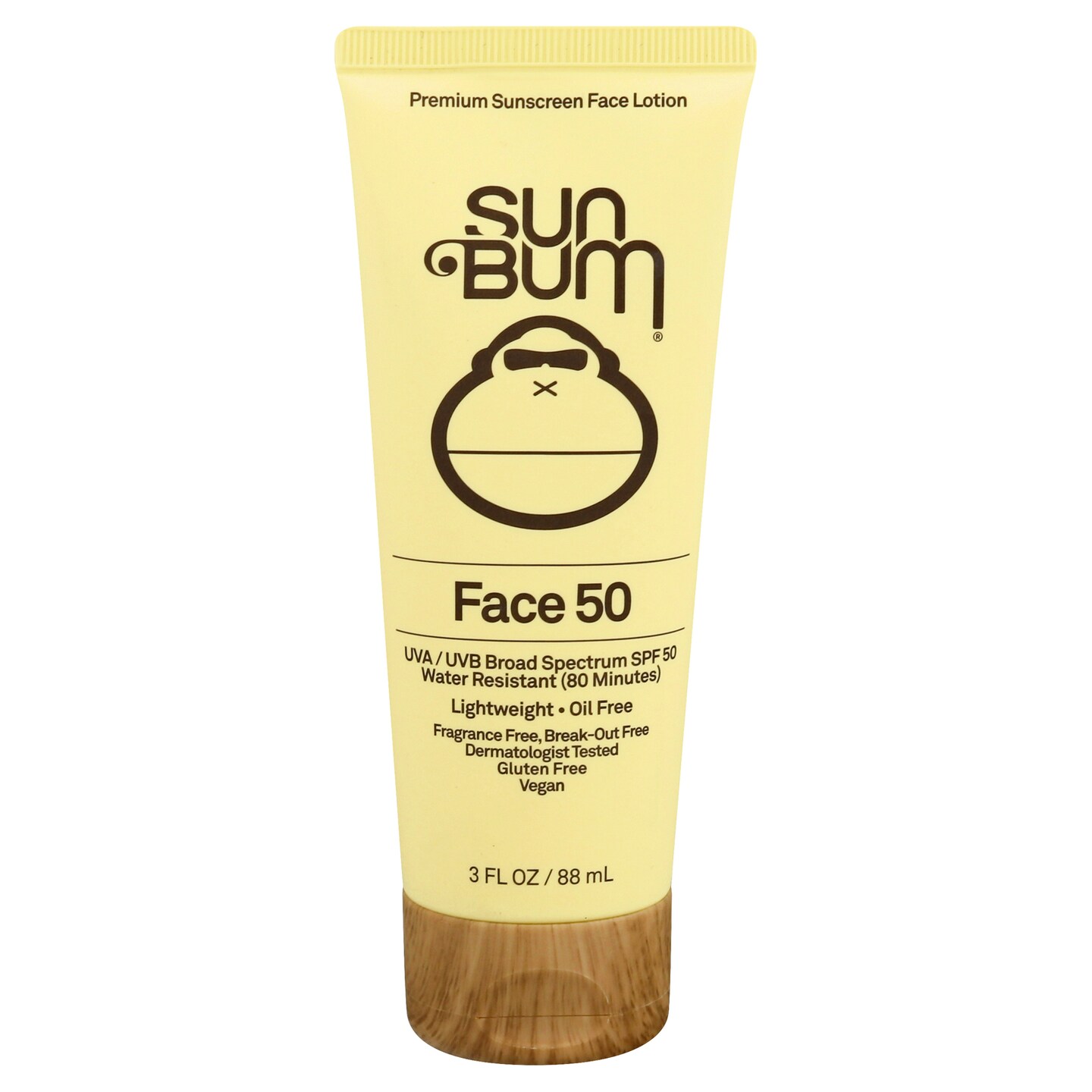 Sun Bum Sunscreen Face Lotion, Broad Spectrum SPF 50 - 3 Ounce