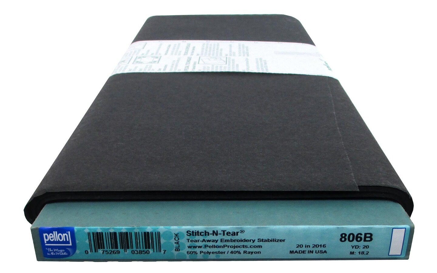 Pellon Stabilizer Stitch N Tear 20&#x22;x 20yd Black