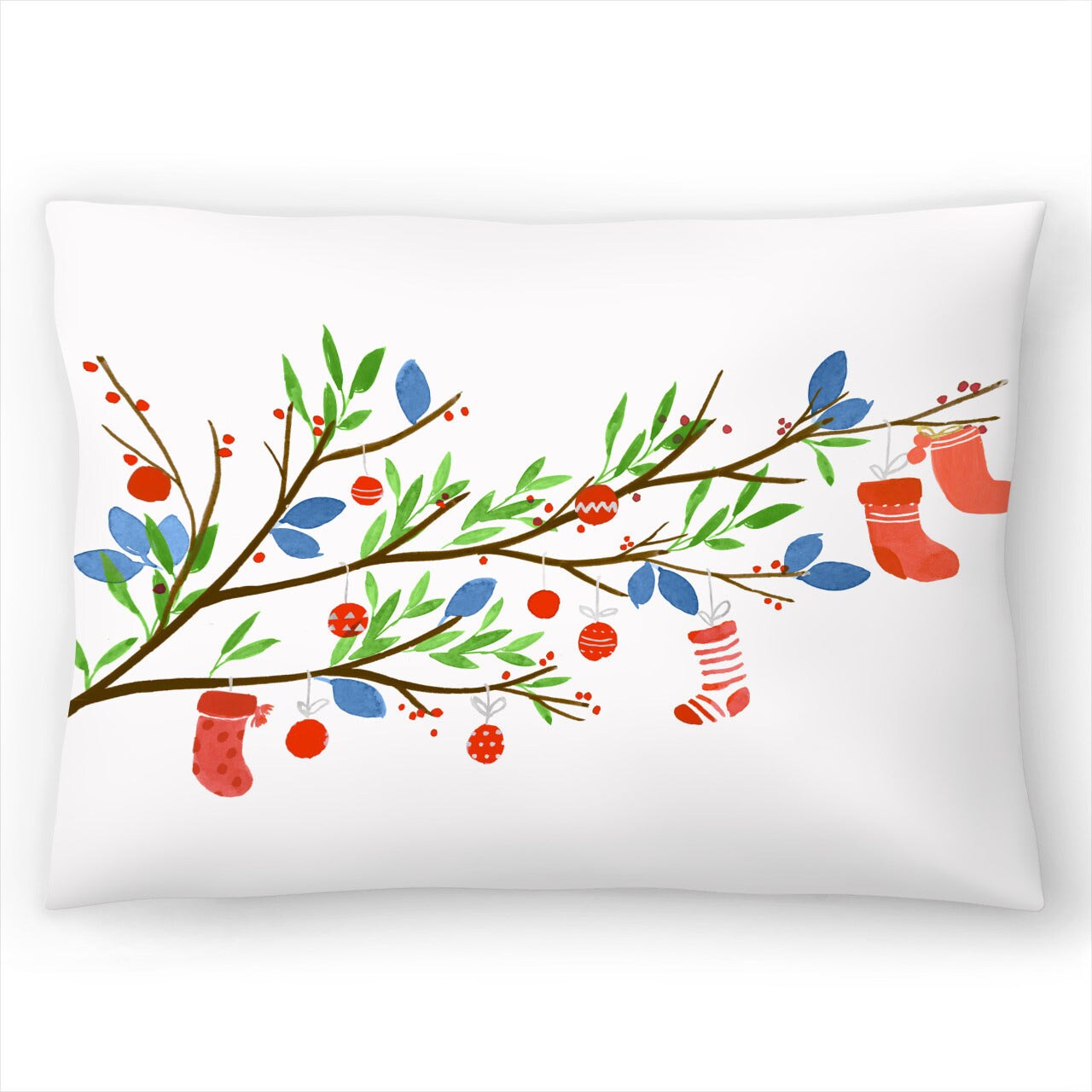 First Christmas by Pi Holiday Collection Americanflat Decorative Pillow