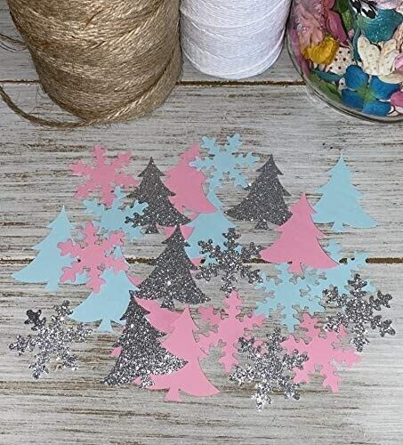 Leesgel 3 Colors Confetti for Packaging, Christmas Snowflake Confetti —  CHIMIYA