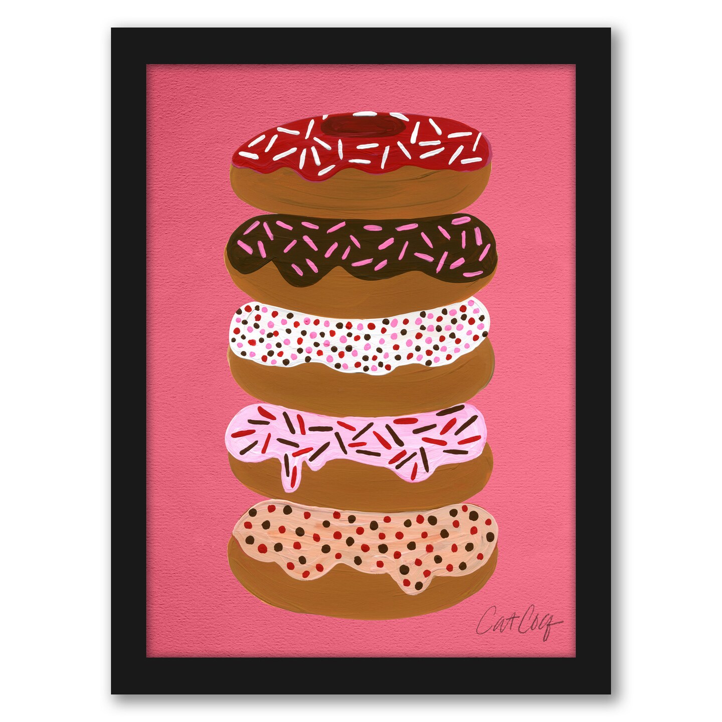 Stacked Donuts by Cat Coquillette Frame  - Americanflat