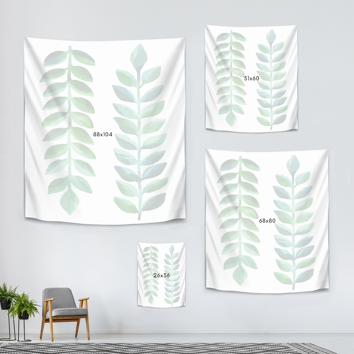 Tropical Emerald by Modern Tropical  Wall Tapestry - Americanflat