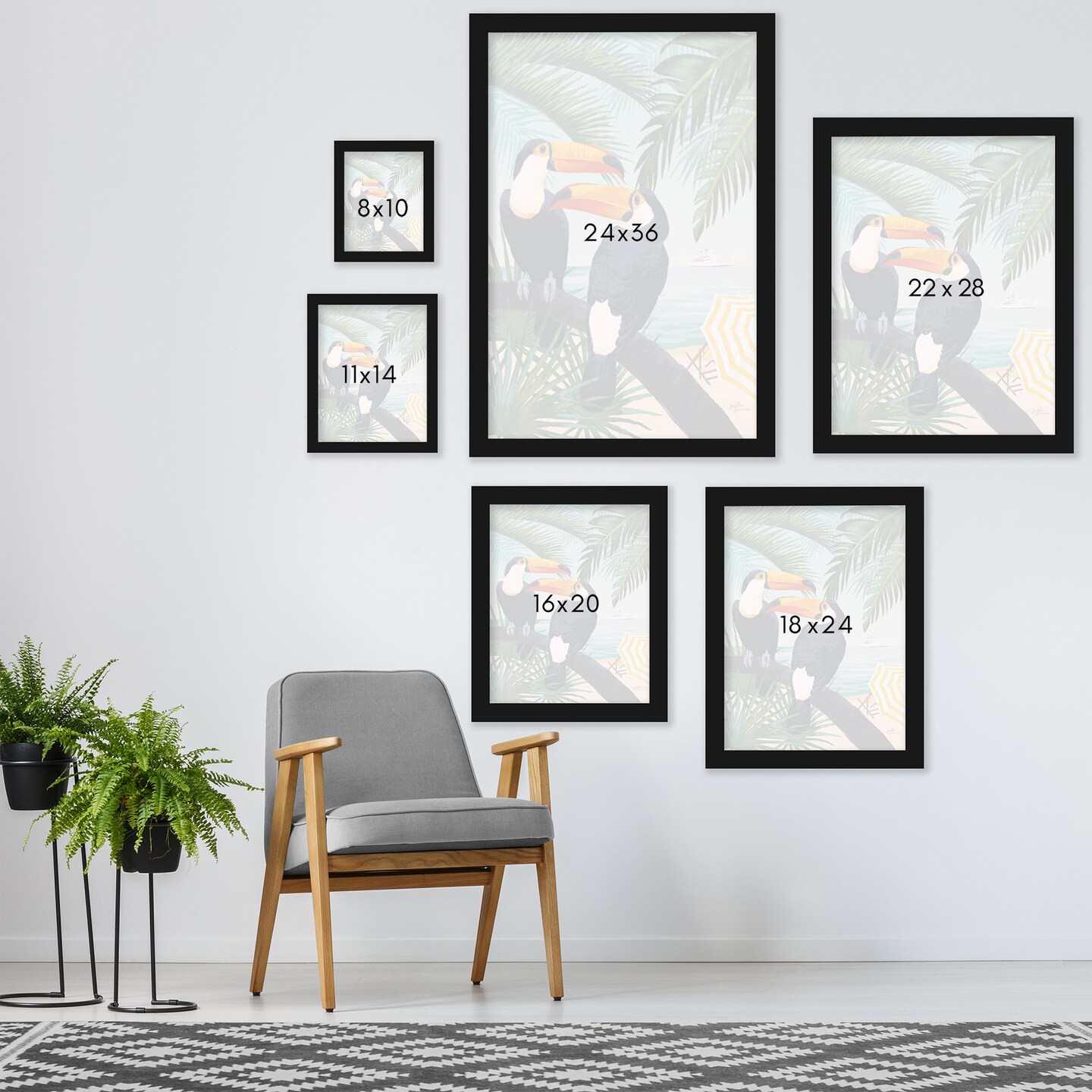 Welcome To Paradise Vii by Janelle Penner Black Framed Print 8x10 - Americanflat