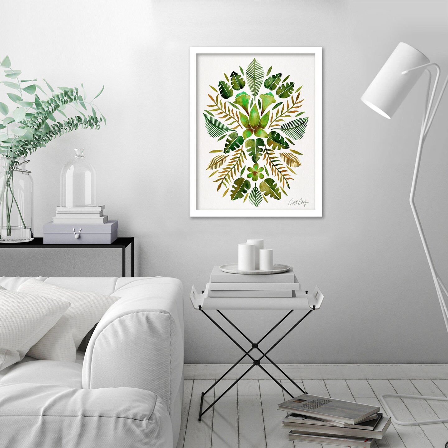 Tropical Symmetry Green by Cat Coquillette Frame  - Americanflat