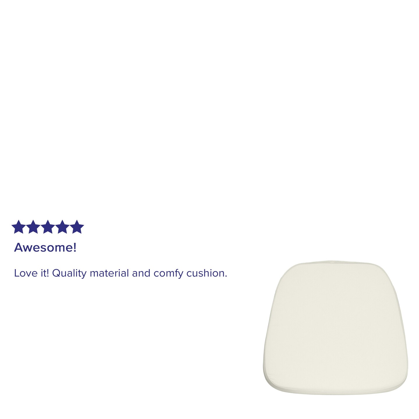 Emma and Oliver Soft Fabric Chiavari Dining Chair Cushion