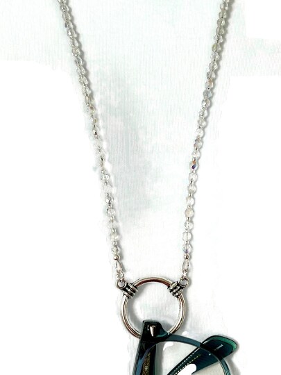 Crystal Beaded Eyeglass Necklace Reading Glasses Chain