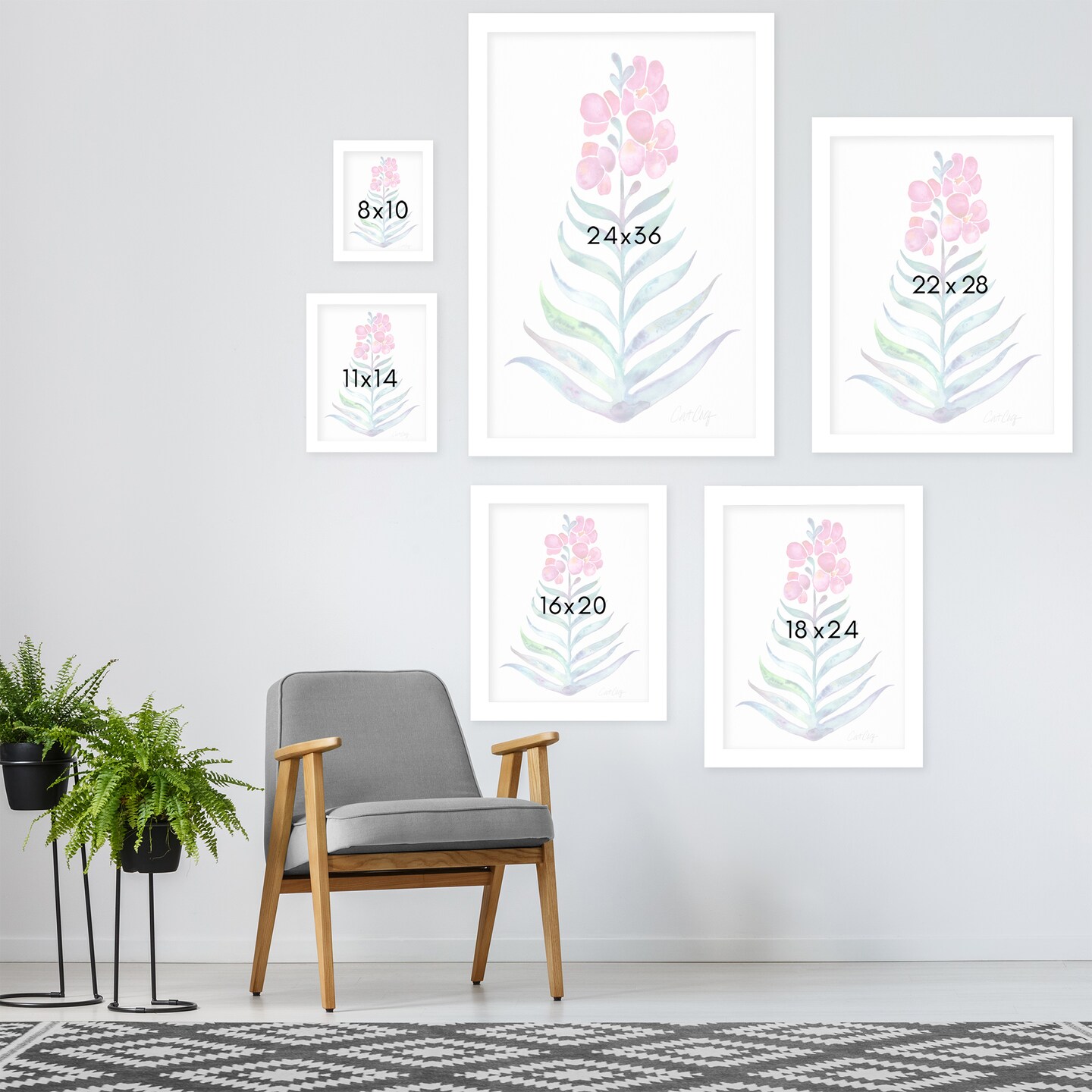 Blooming Orchid by Cat Coquillette Frame  - Americanflat