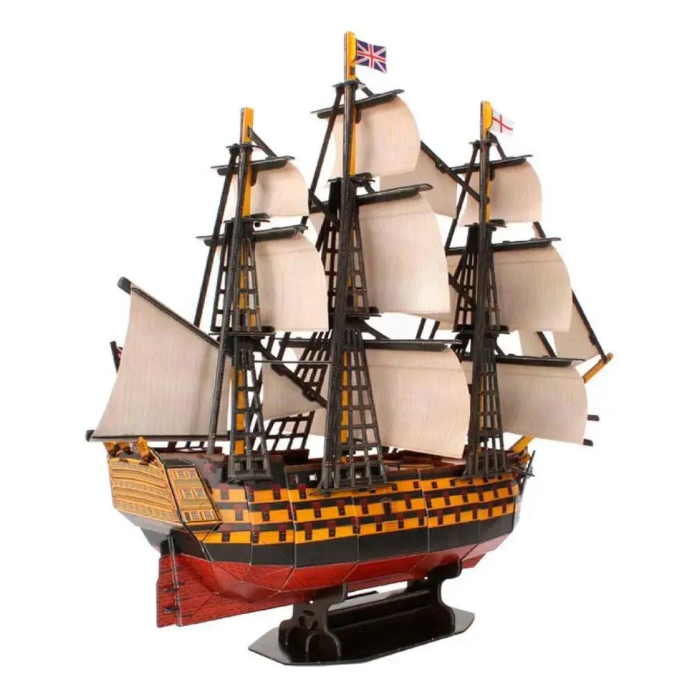 Model Ship Kit - HMS Victory Battleship. Papercraft 3D Puzzle