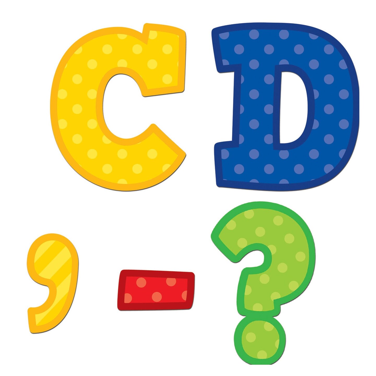 Playful Patterns Bold Block 3&#x22; Magnetic Letters