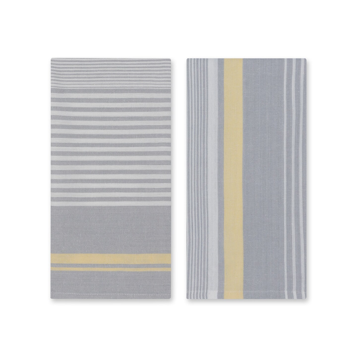 Woven Striped Kitchen Towel, Set of 2