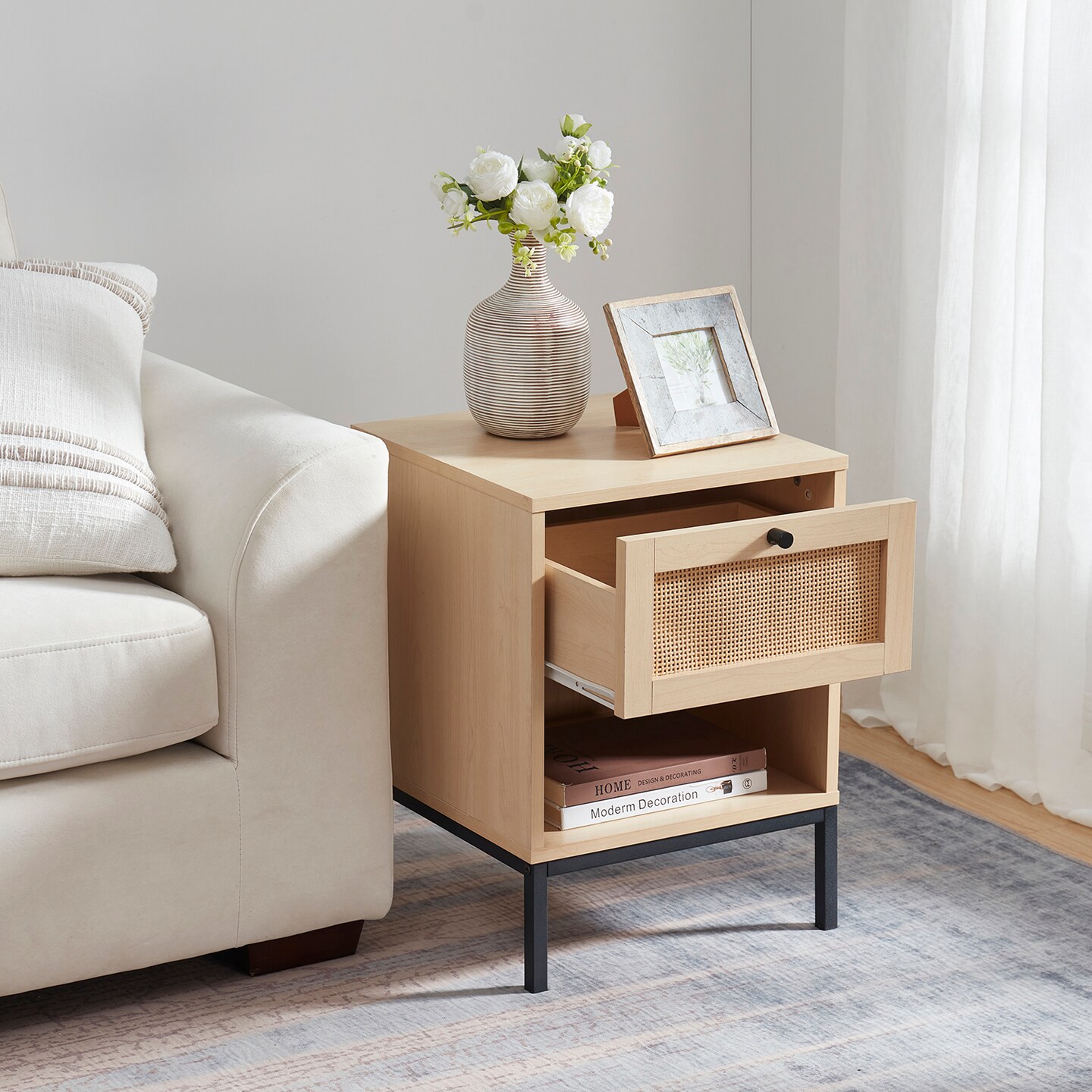 Nestl Small Night Stand End Table