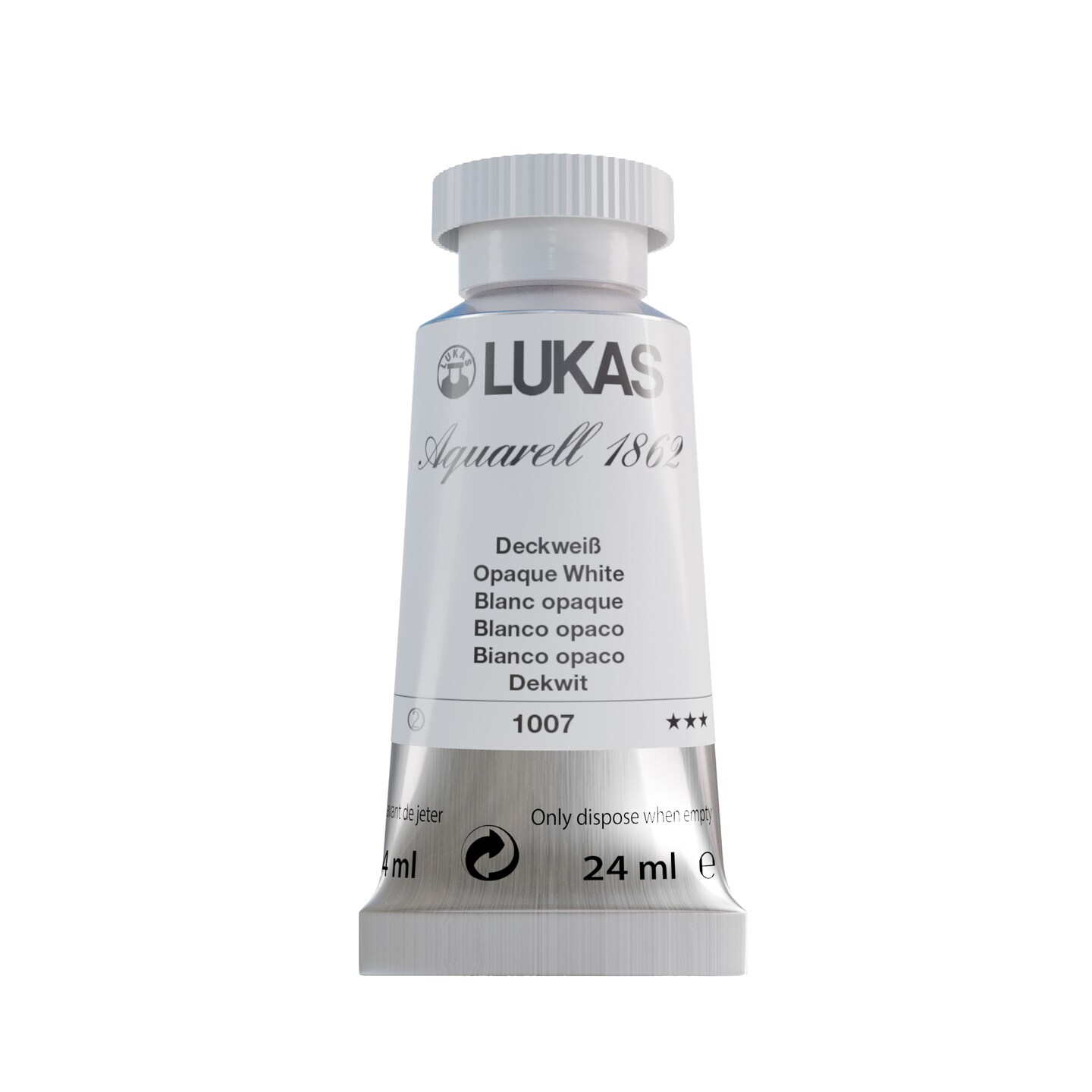 LUKAS 1862 Aquarell Artists&#x27; Watercolor Tubes, 24ml - Vibrant Professional Grade Watercolor Paint - Easy-to-Wet, Intense Color, Long-lasting - Ideal for Professional Watercolorists