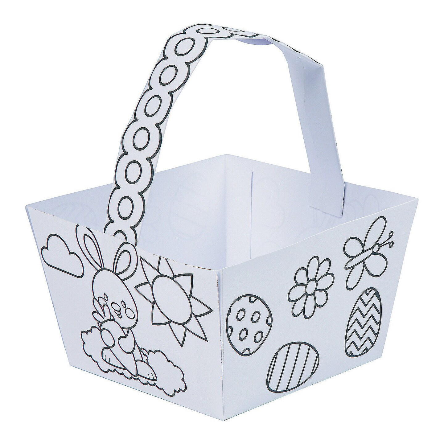 Color Your Own Easter Baskets, Craft Kits, 12 Pieces