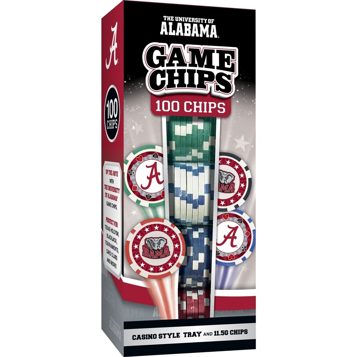 MasterPieces Alabama Crimson Tide 100 Piece Poker Chips
